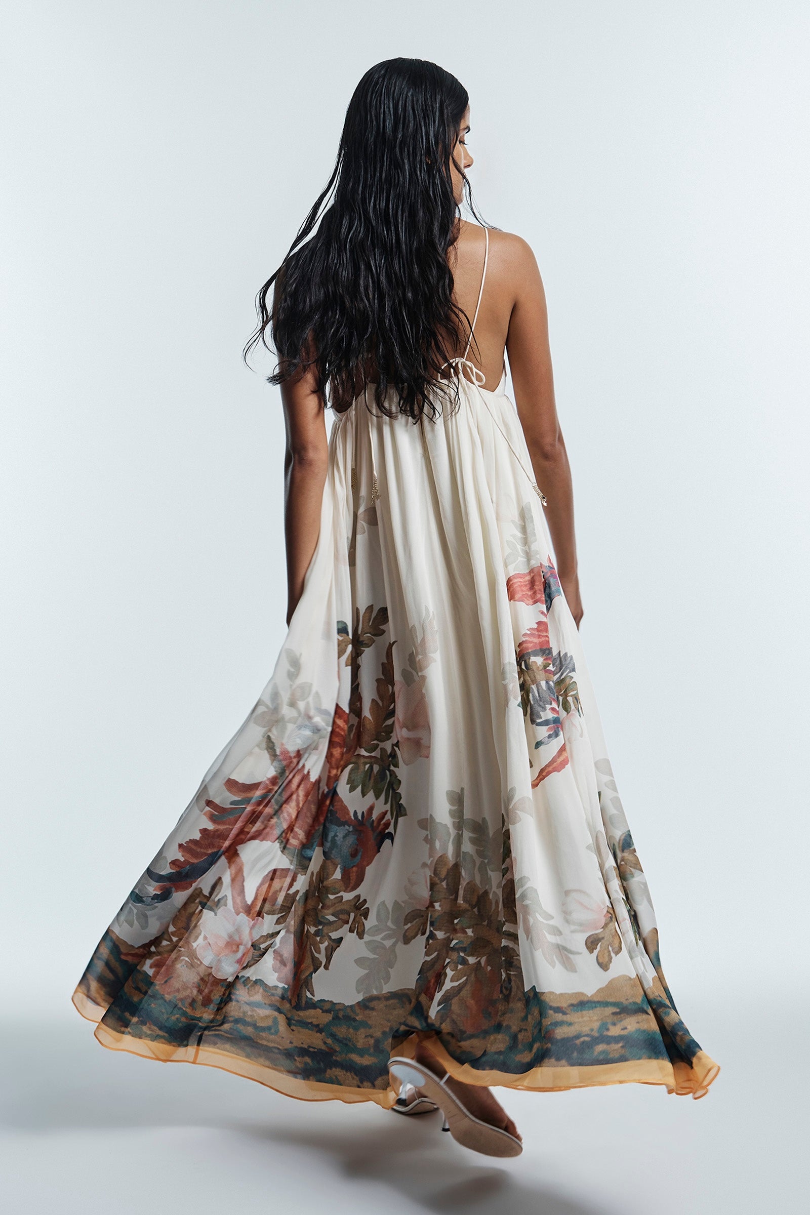 PROMISES FLOWER BUST DRESS