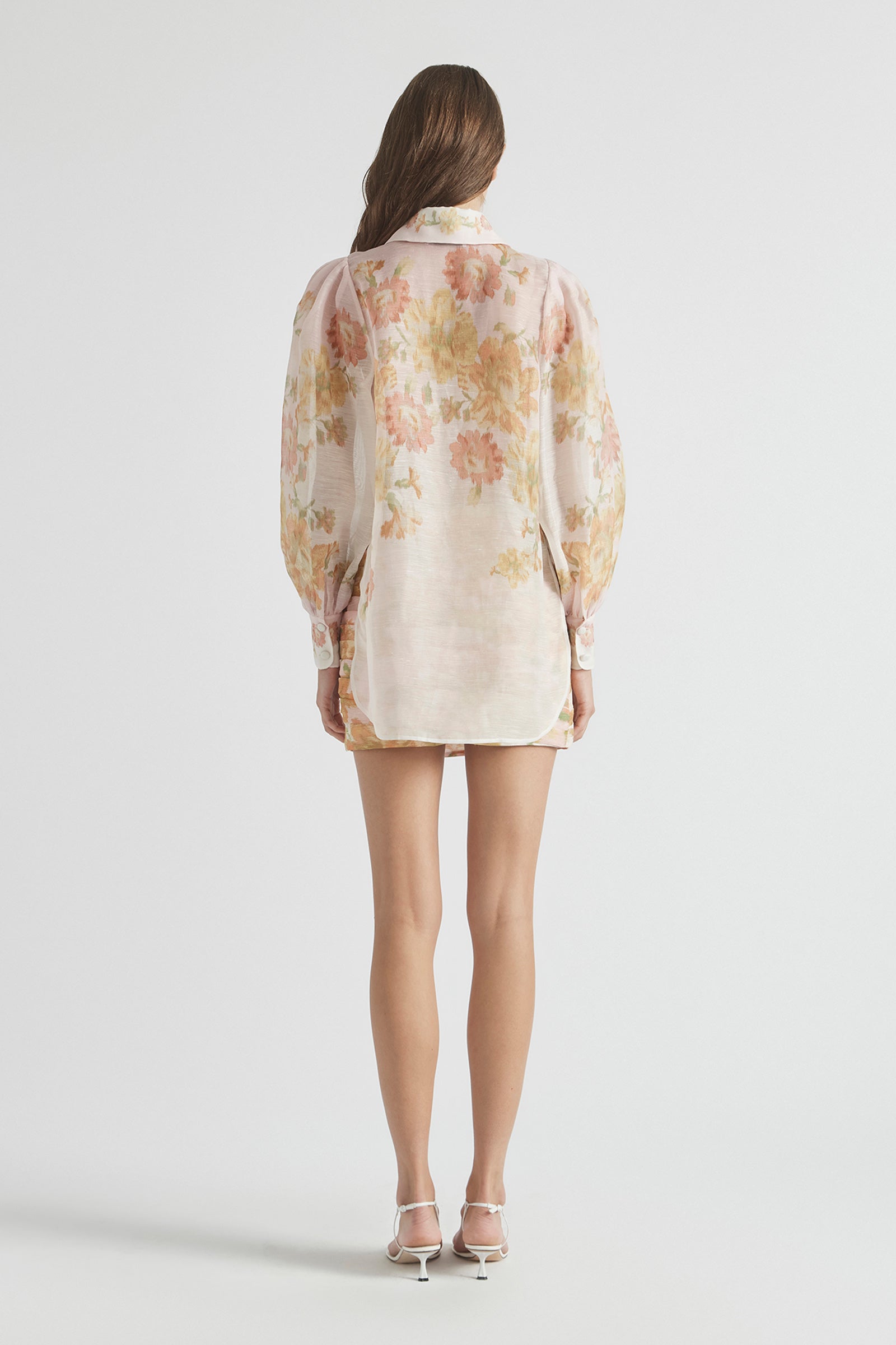 PEACH DREAM BALLOON SLEEVE BLOUSE