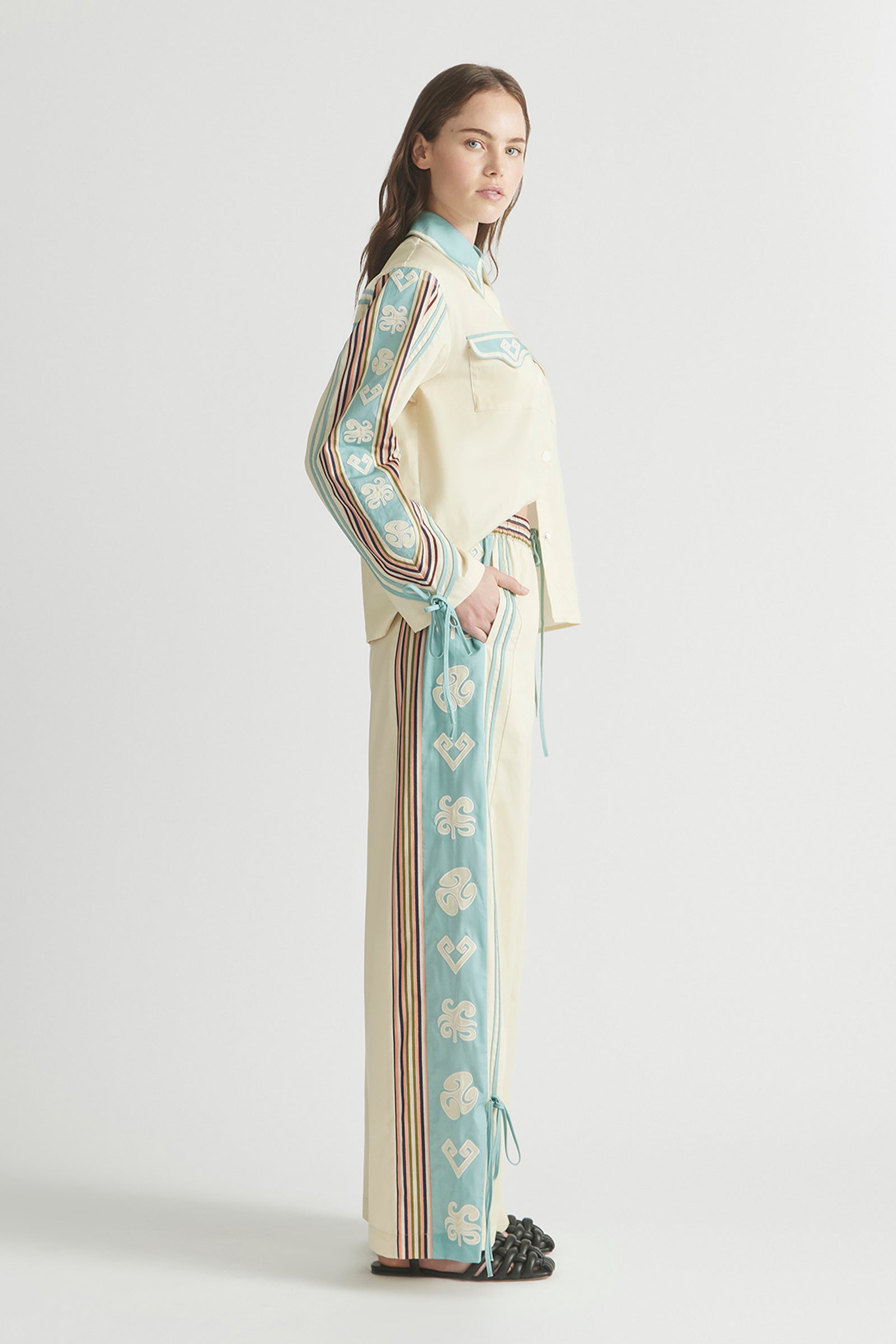 GOLD RUSH ELASTIC WAIST BAND TRACKPANT