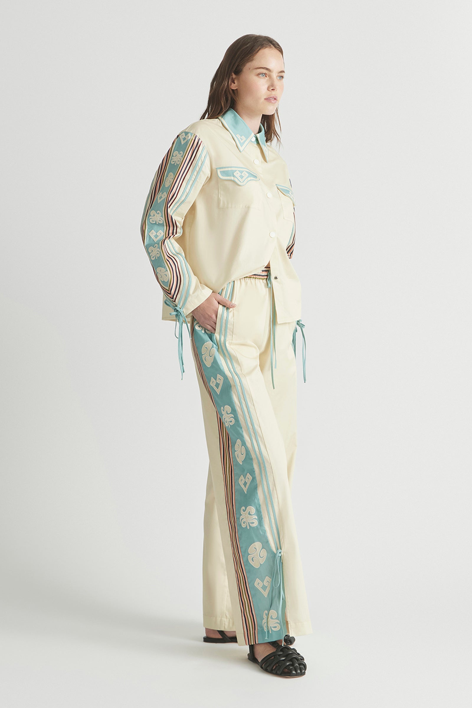 GOLD RUSH ELASTIC WAIST BAND TRACKPANT