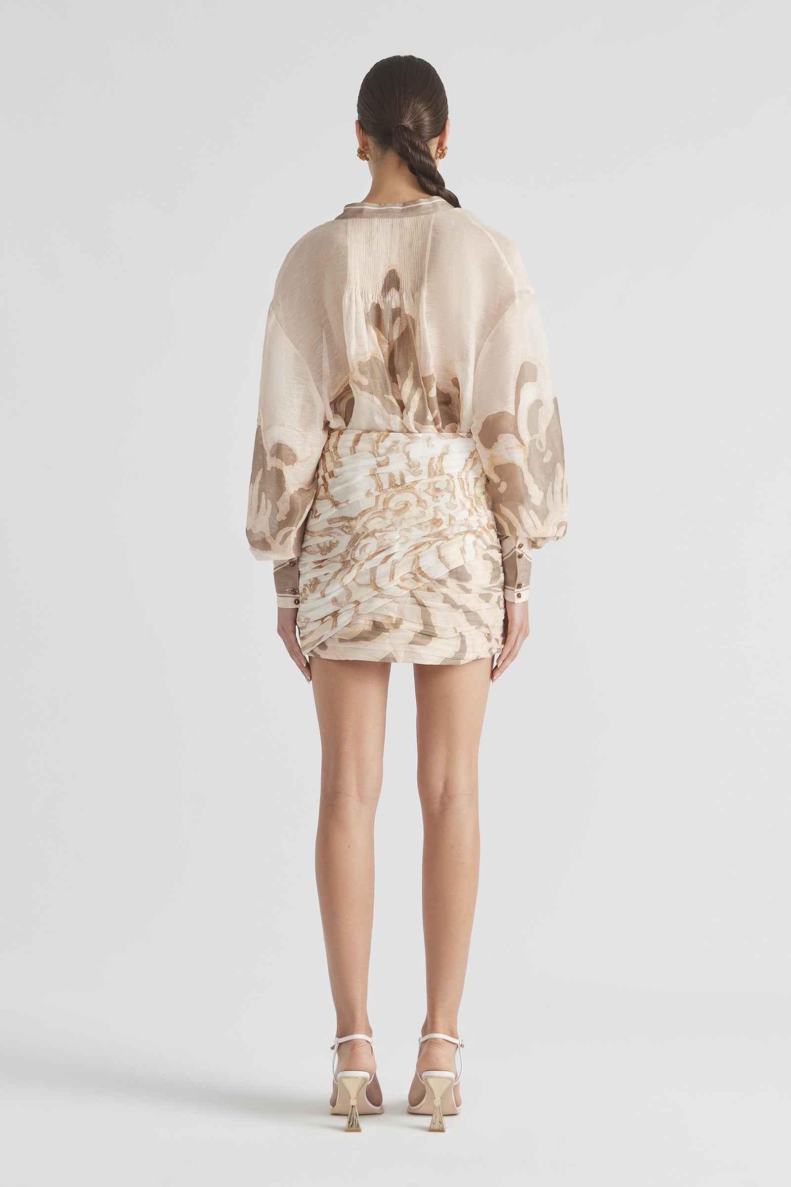 FRAGMENTS GATHERED SKIRT