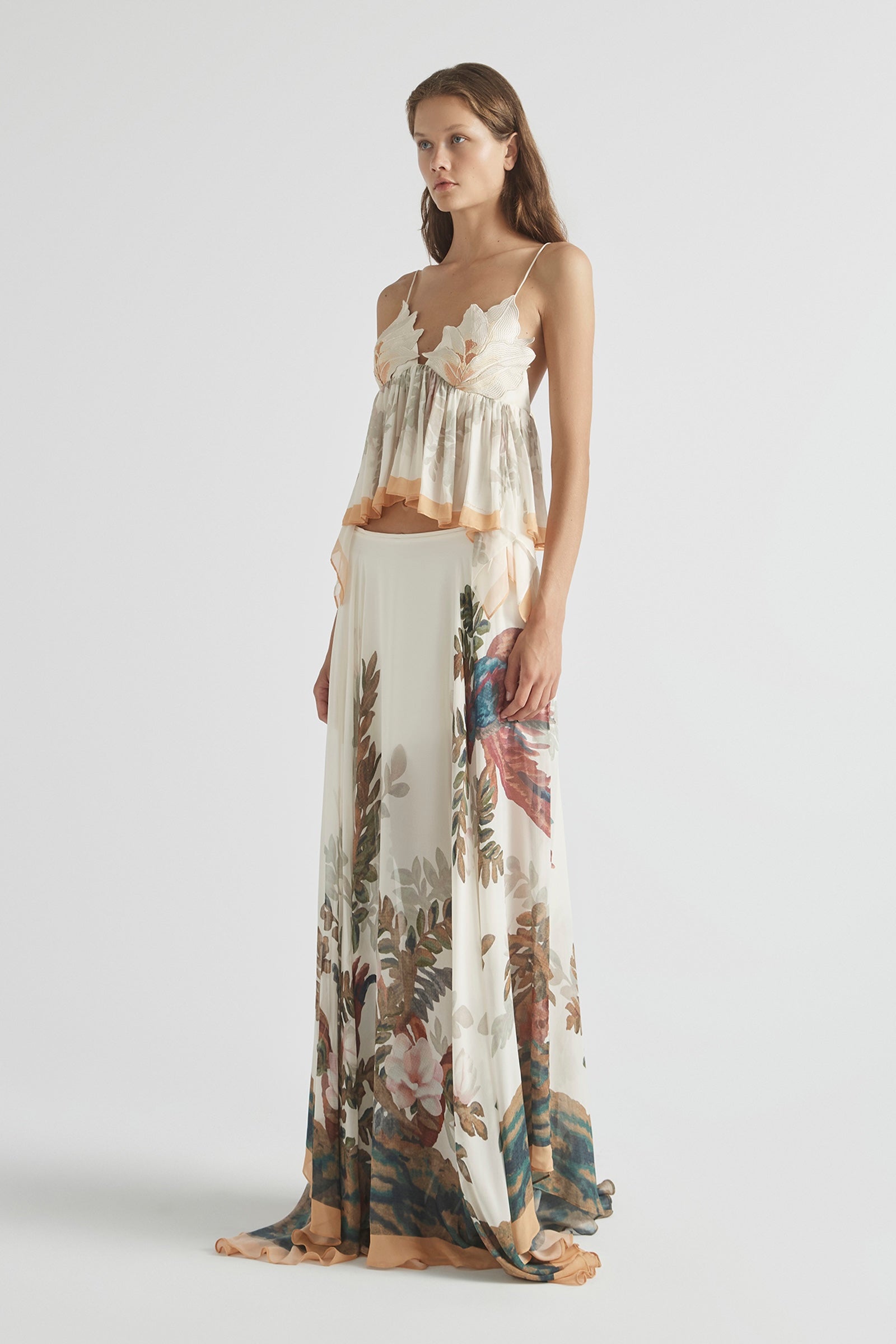 PROMISES FLARE MAXI SKIRT