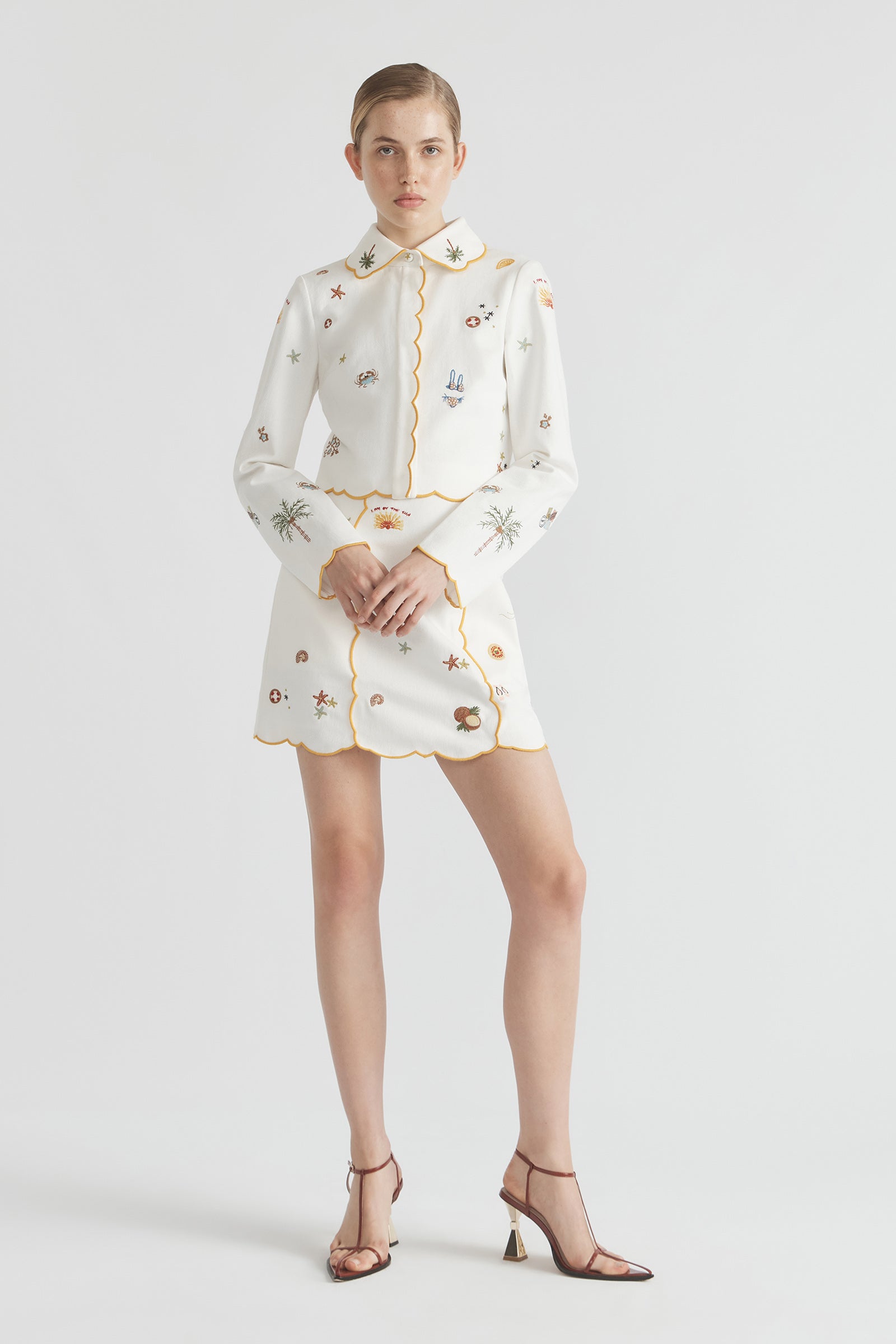 VACAY ALL DAY A-LINE SKIRT