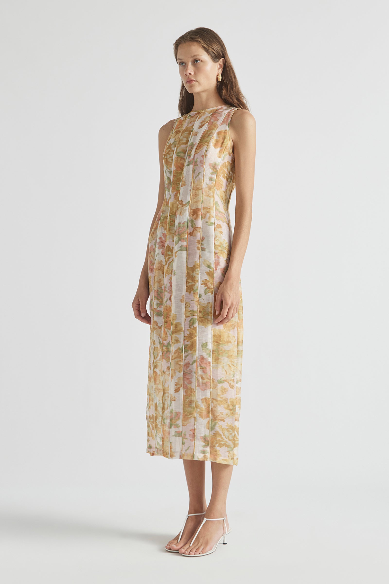 PEACH DREAM SLEEVELESS DRESS