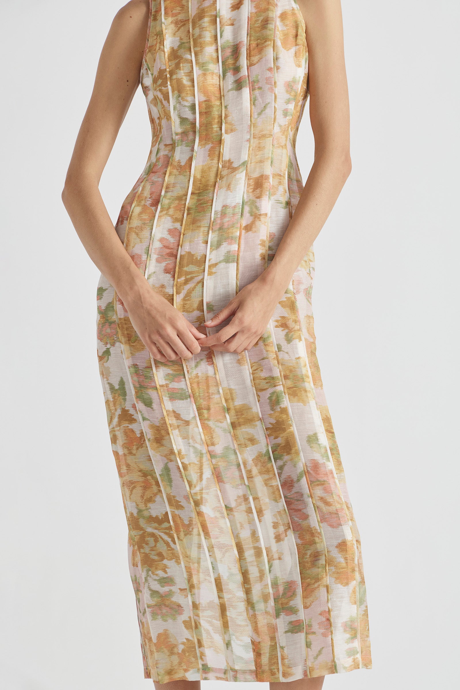 PEACH DREAM SLEEVELESS DRESS