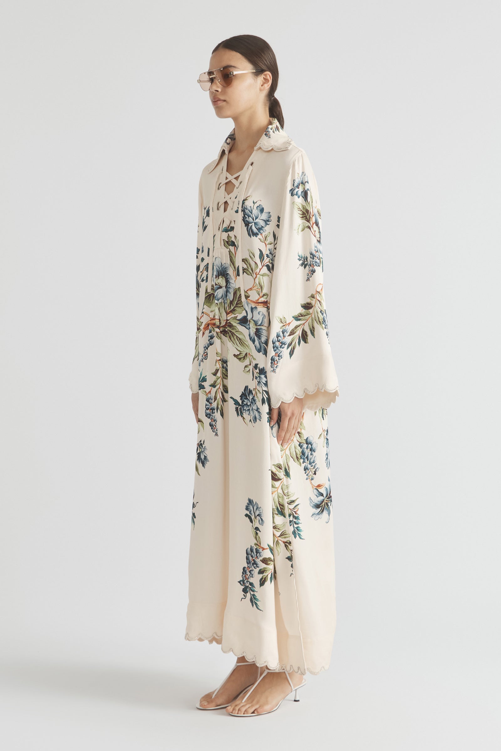 LA MAR LACE UP KAFTAN
