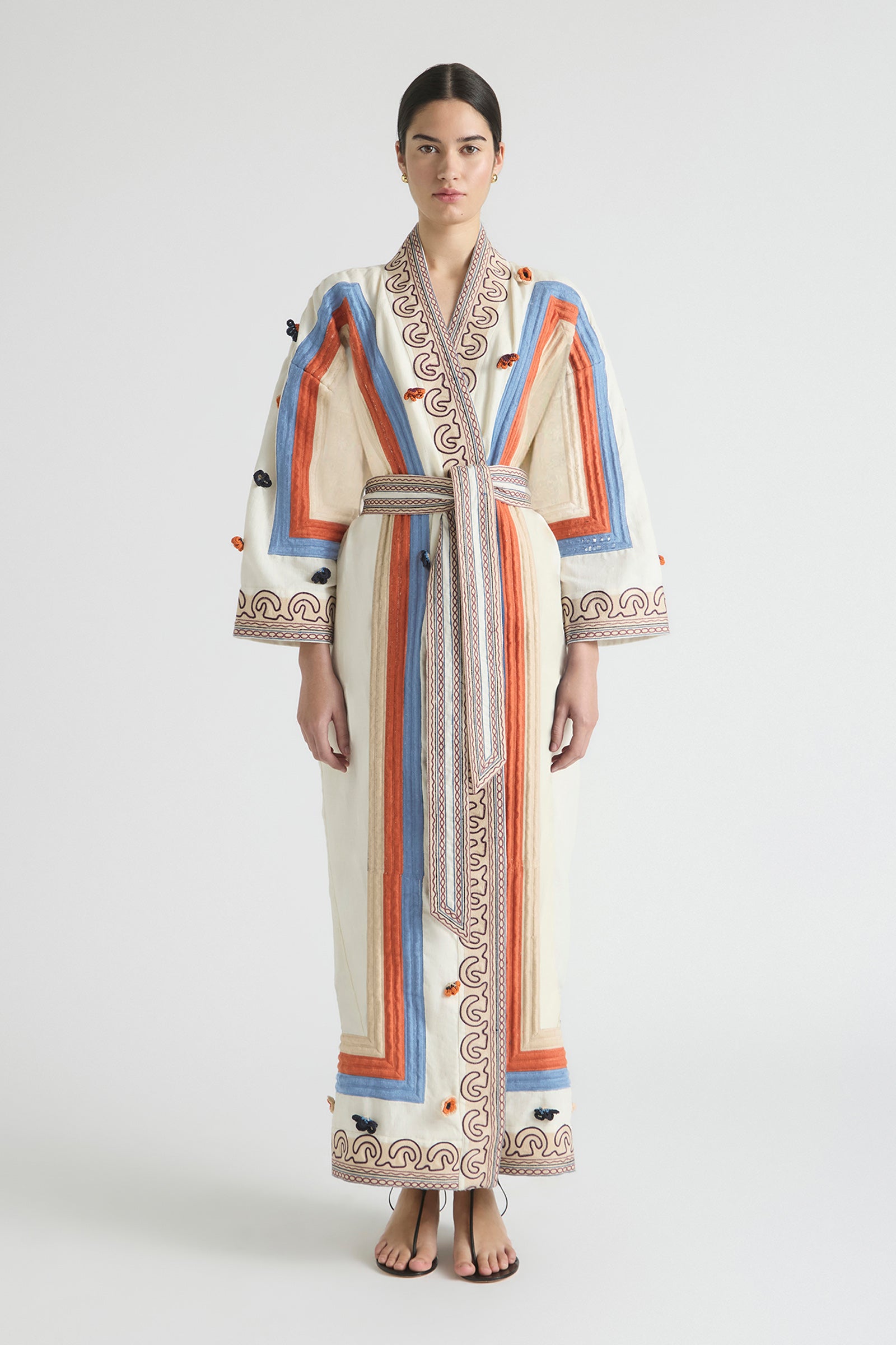 RISE LONG ROBE DRESS