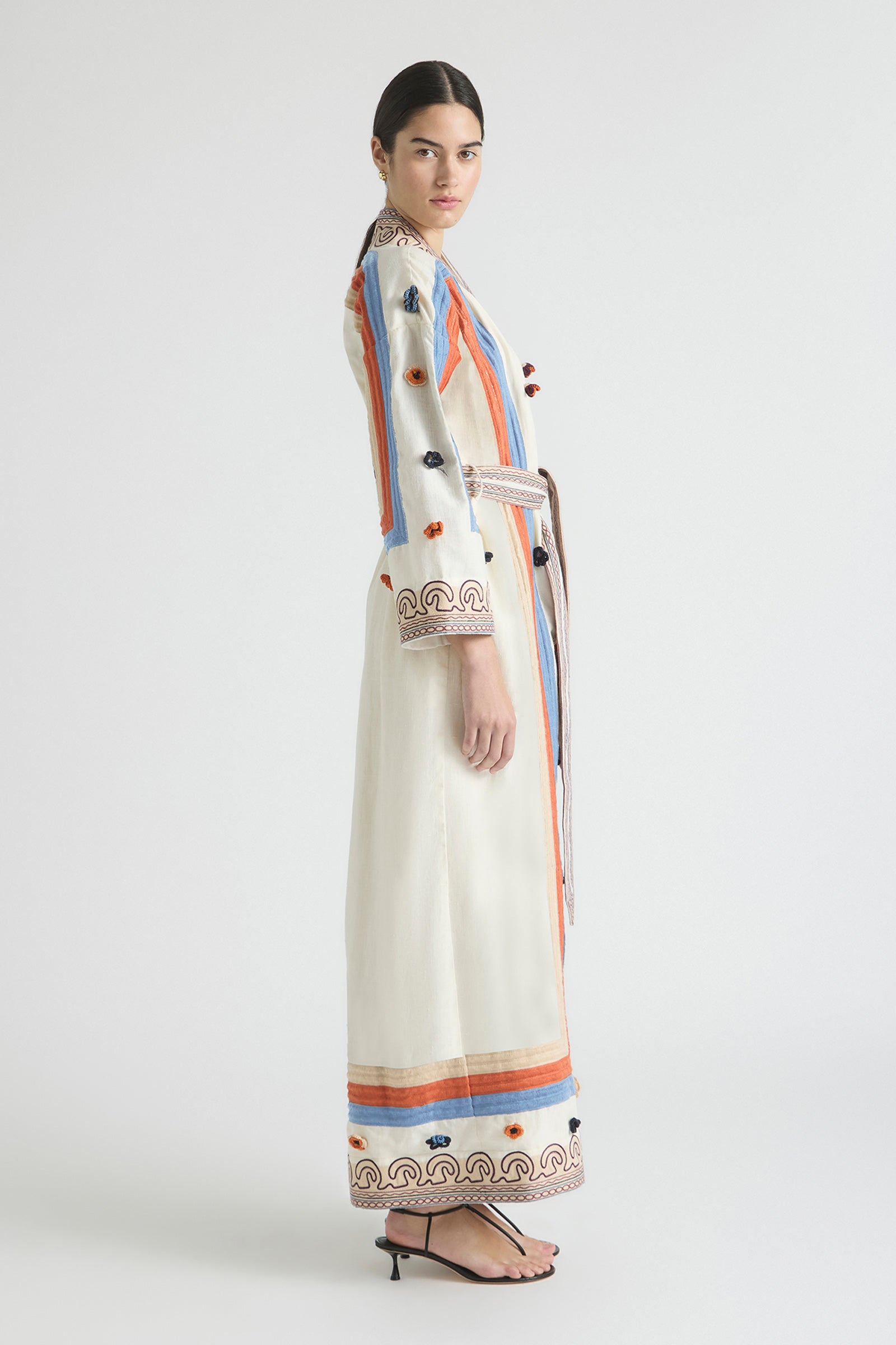 RISE LONG ROBE DRESS