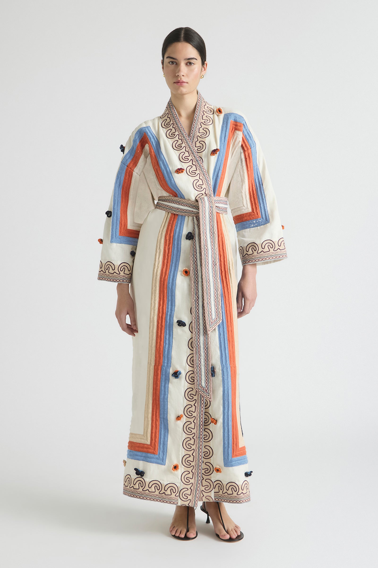 RISE LONG ROBE DRESS