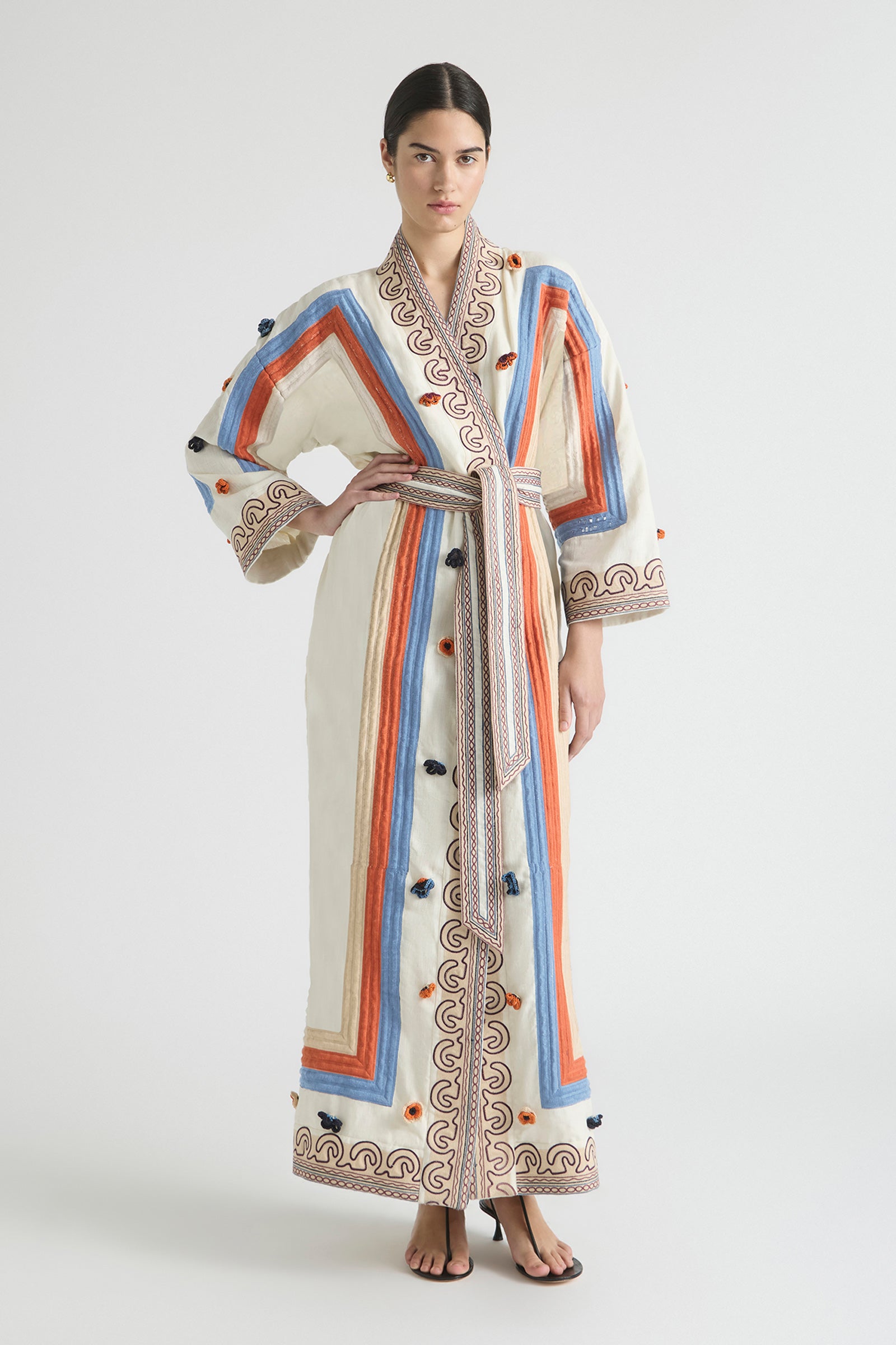 RISE LONG ROBE DRESS