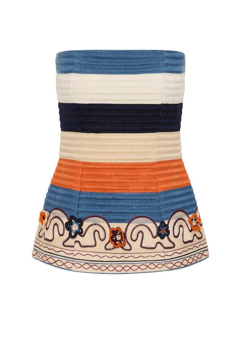 RISE SCULPTURAL BODICE TOP