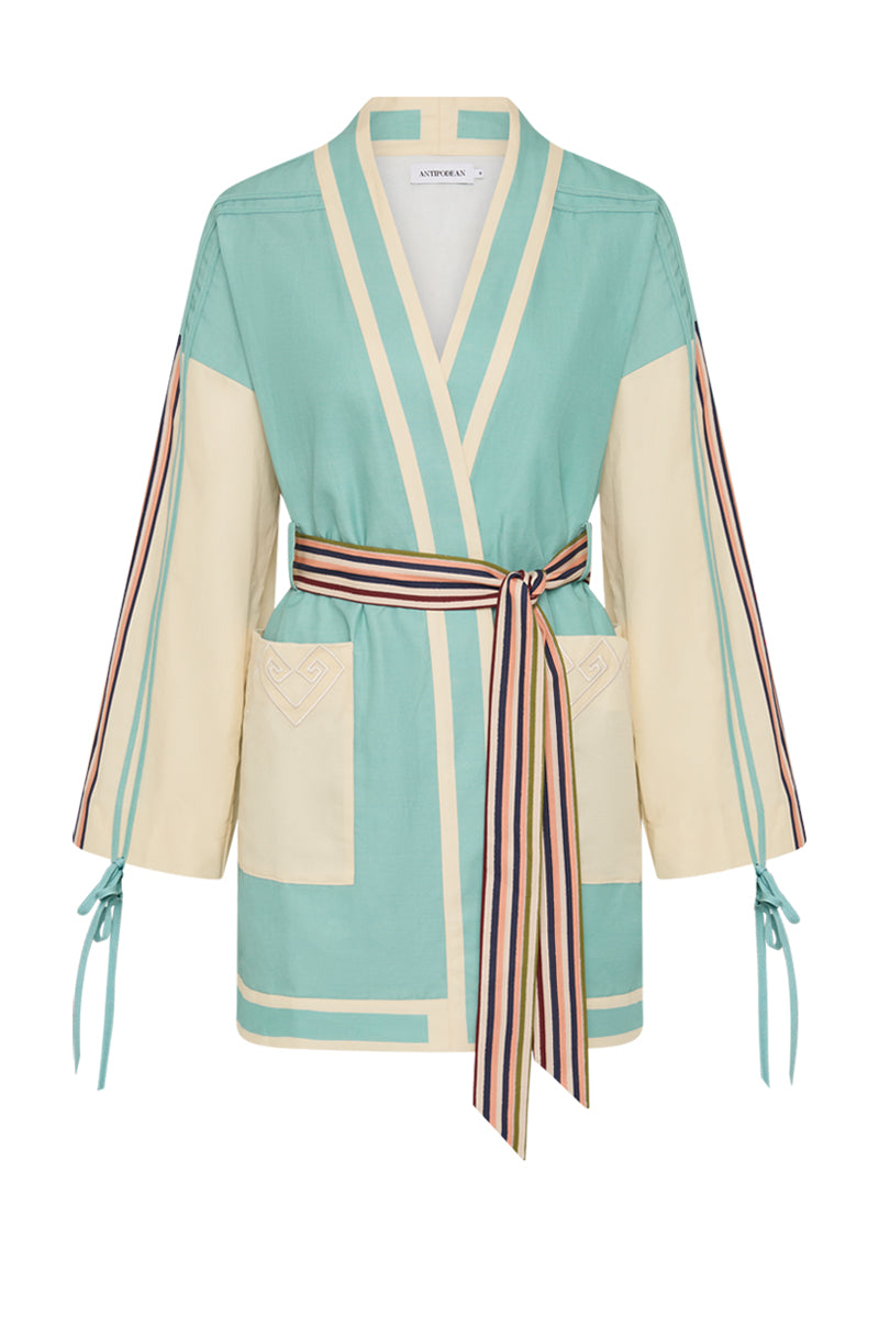 GOLD RUSH PATCH POCKET ROBE