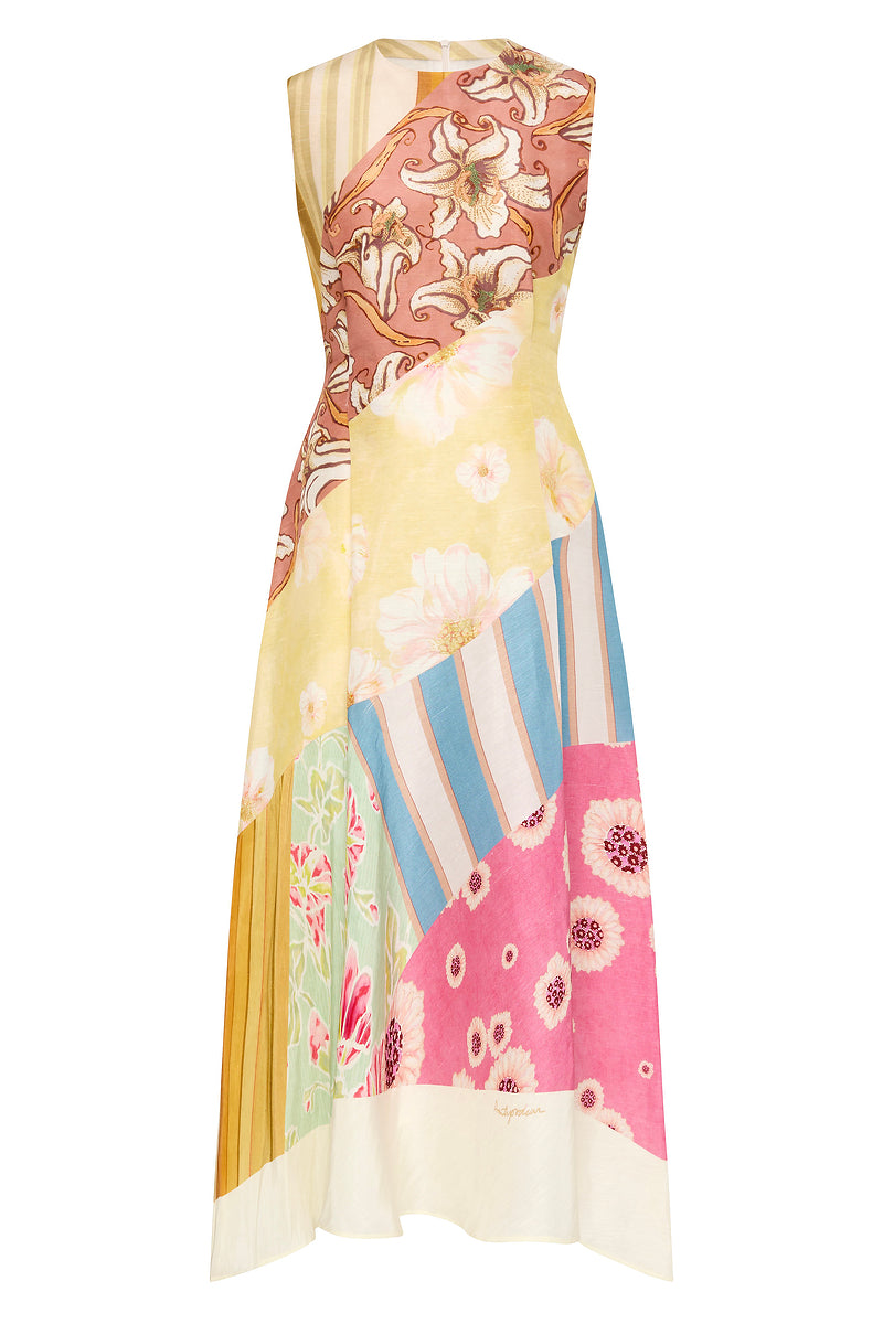 LOVERS LANE ASYMMETRICAL FLARE GOWN