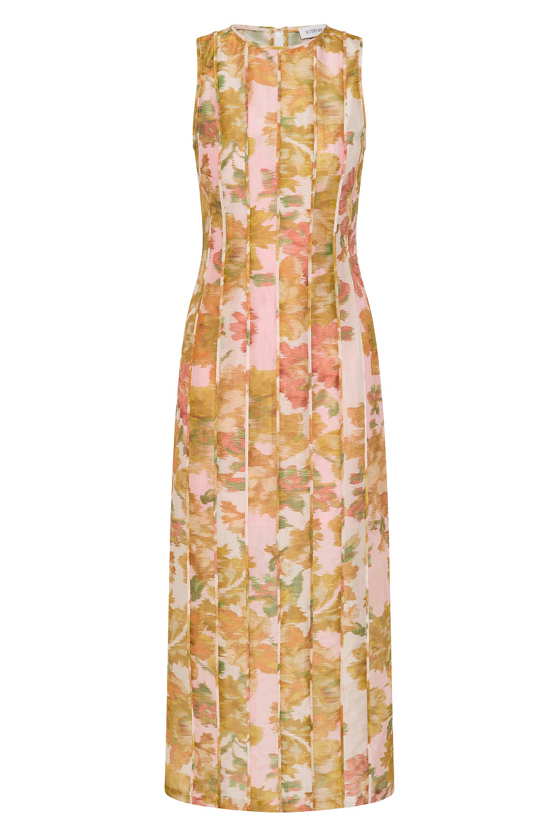 PEACH DREAM SLEEVELESS DRESS