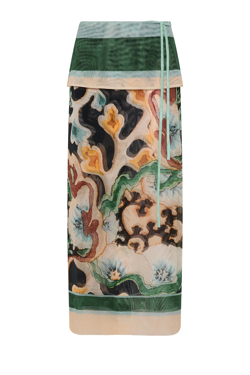 ODIE MESH WRAP SKIRT