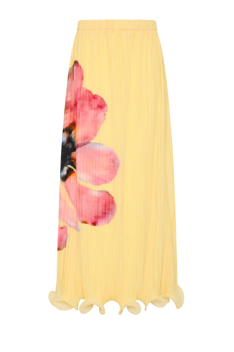 LIGHT SPEED PLEATED FLUTE MAXI SKIRT