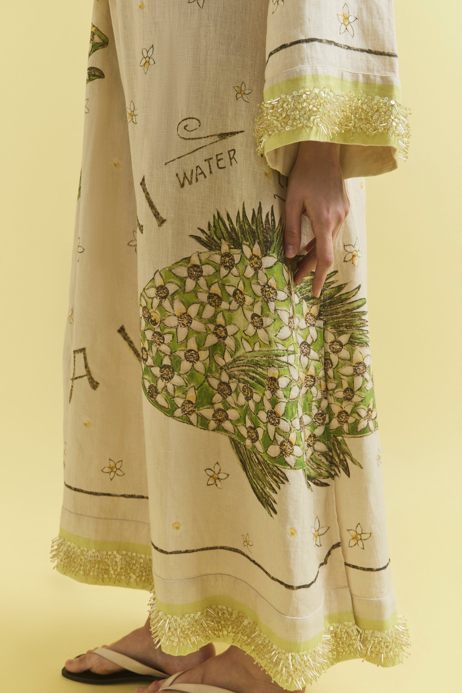 BRIGHTSIDE LACE UP KAFTAN