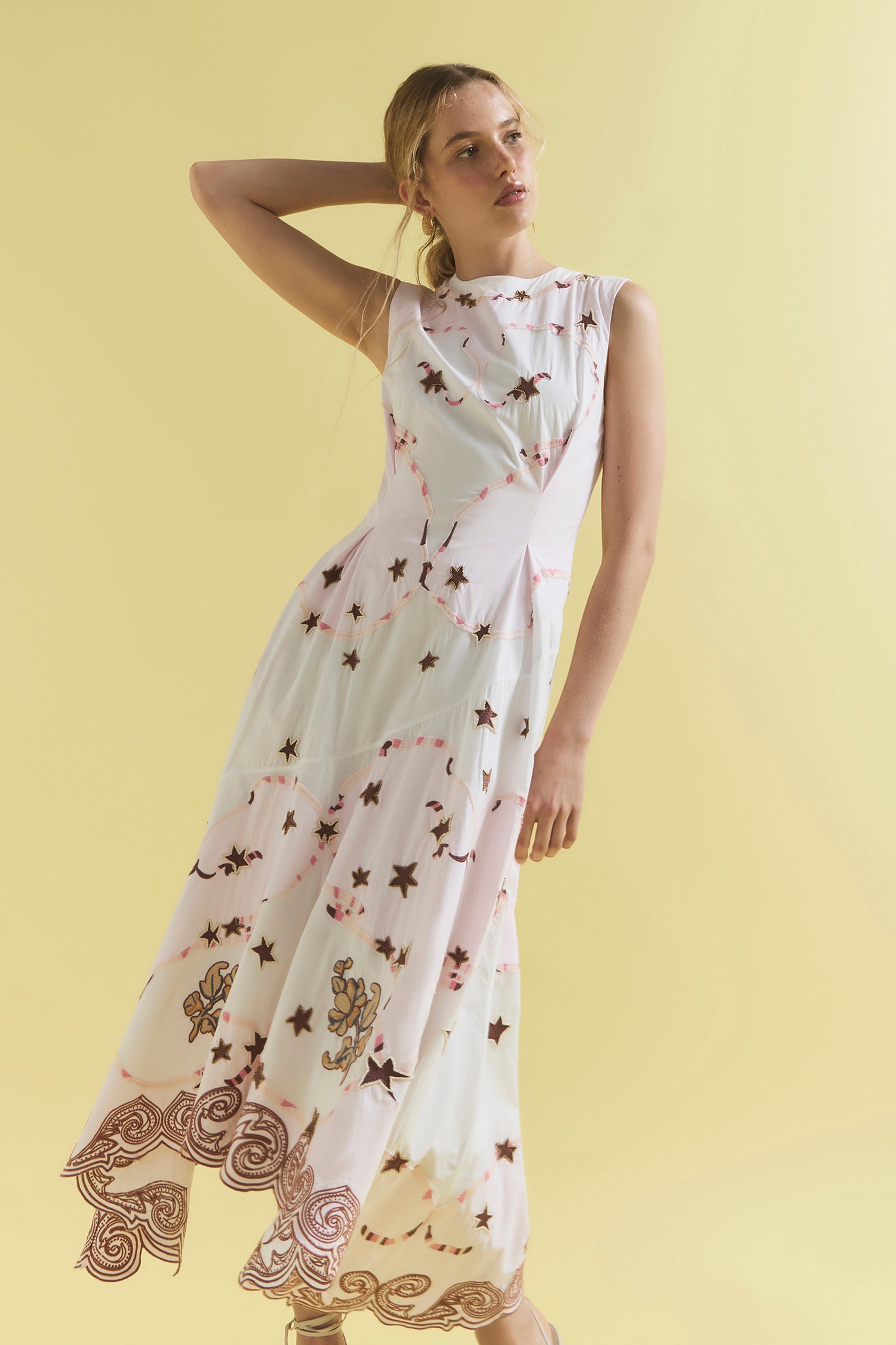 TAKE IT EASY ASYMMETRICAL FLARE DRESS