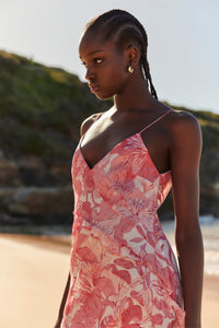Australian designer pink silk dress