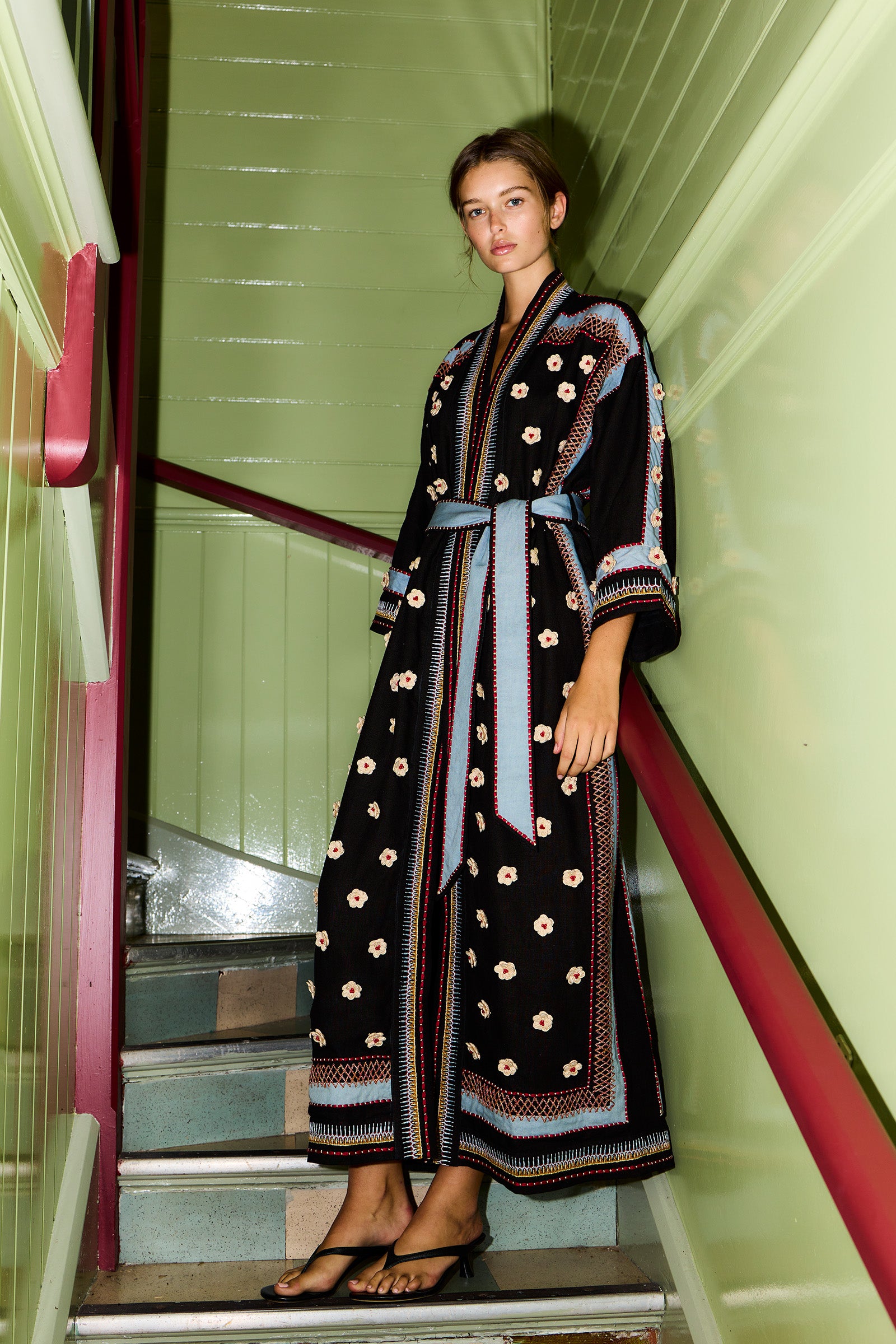 POPPY LONG ROBE DRESS