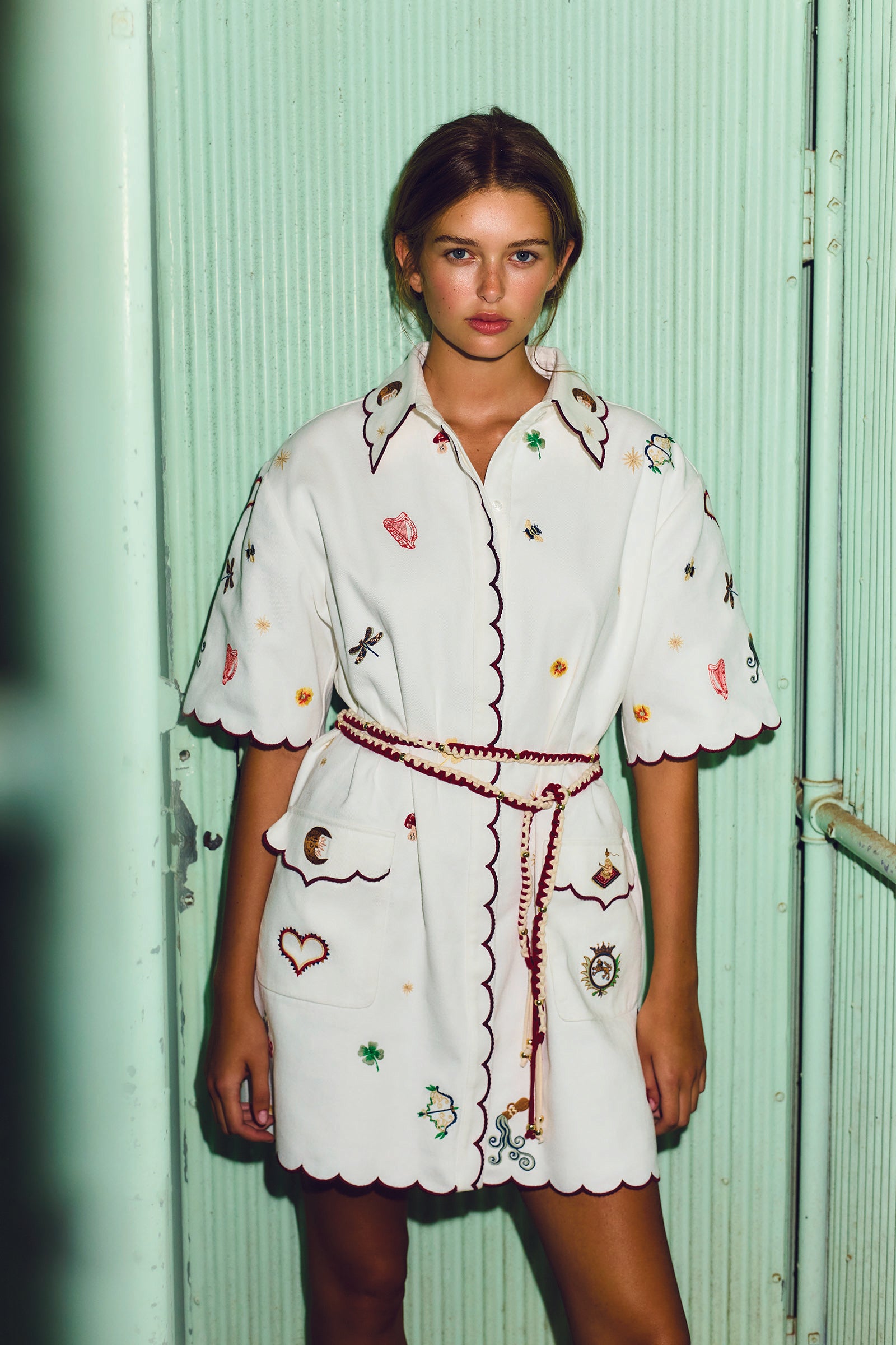 Queen Of Hearts Shirt Dress Antipodean
