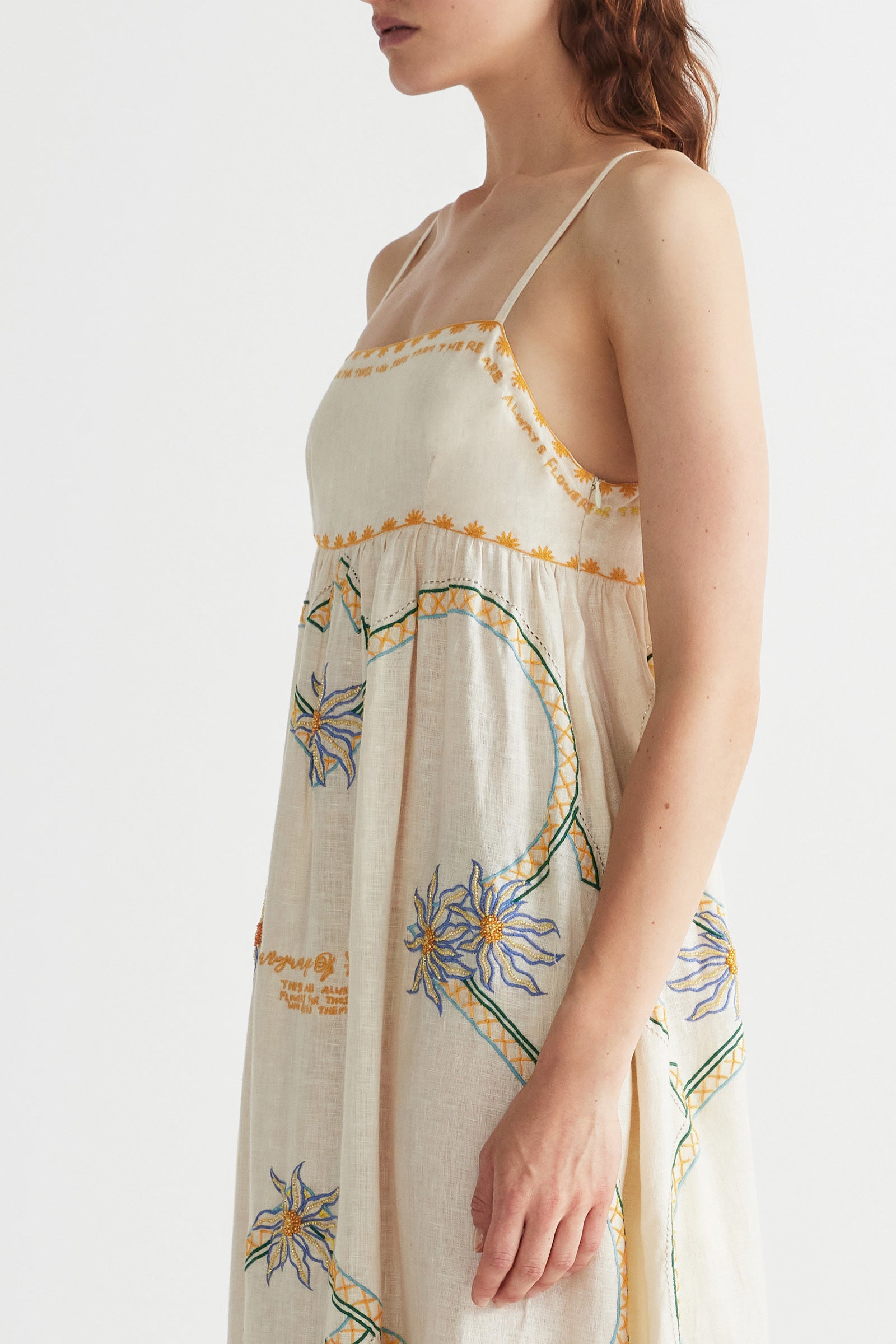 FLOWER SEEKER SNOW DROP SUN DRESS