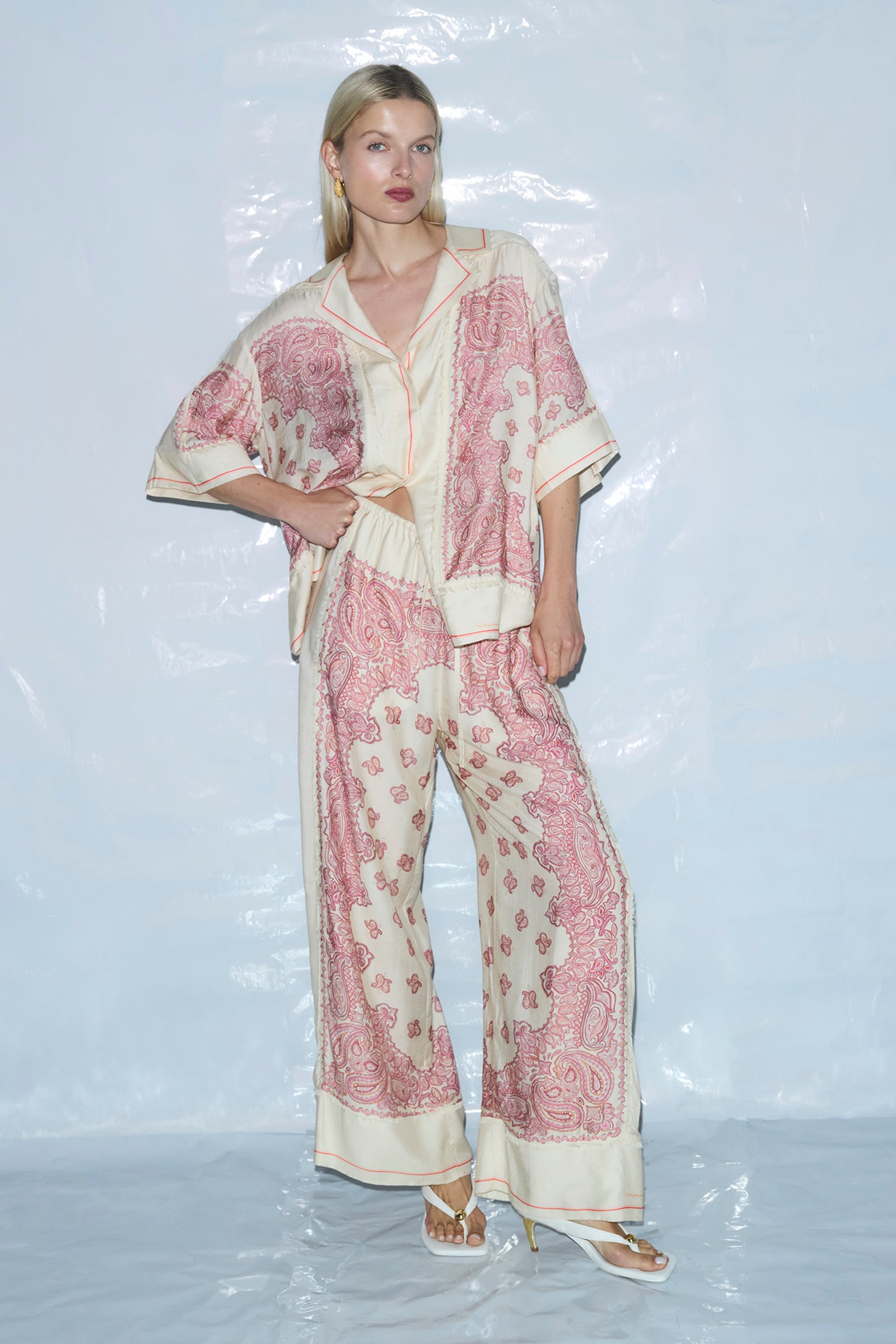 BENNIE FRINGED OVERSIZED SHIRT
