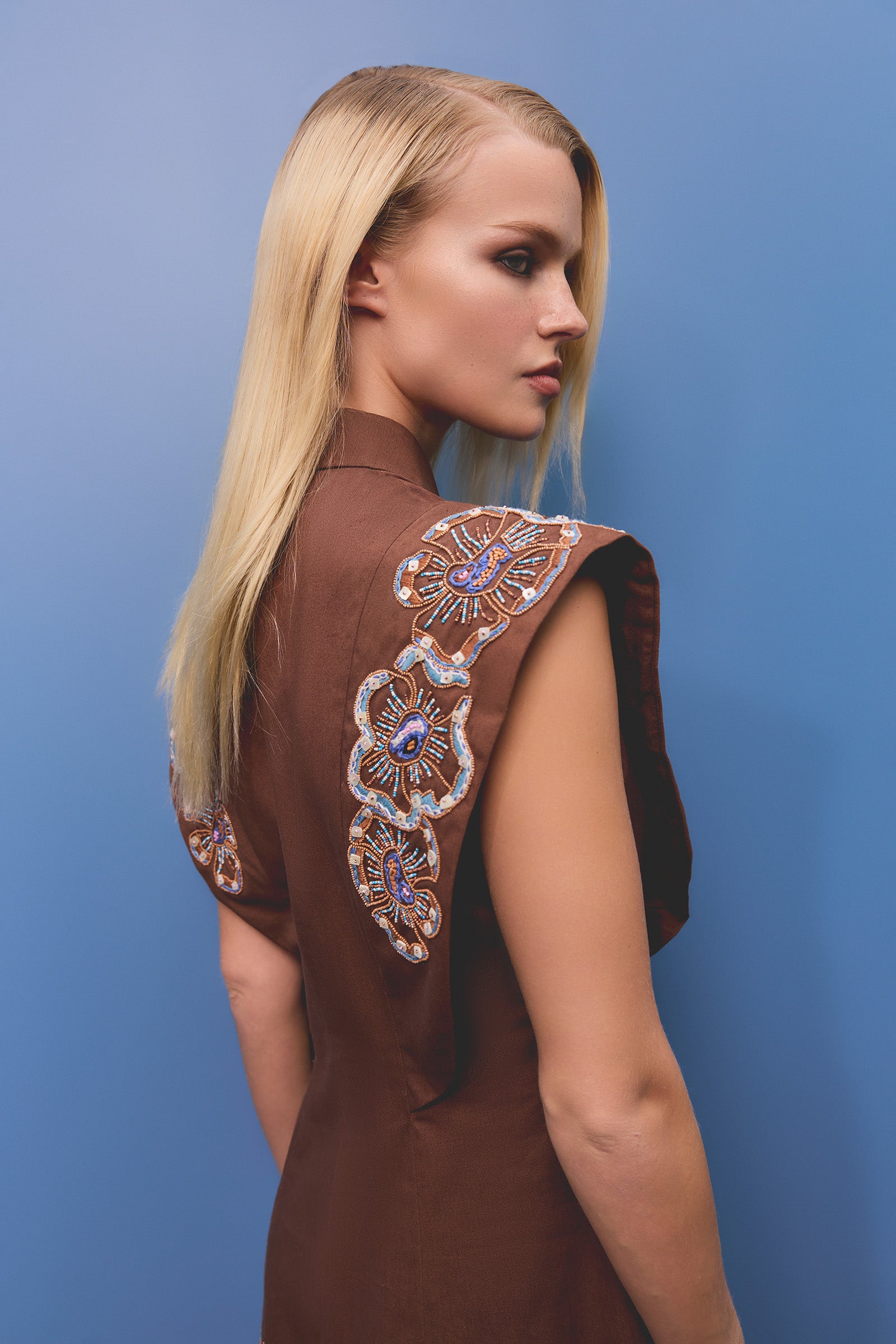 CHAPTERS FRONT TIE MINI DRESS