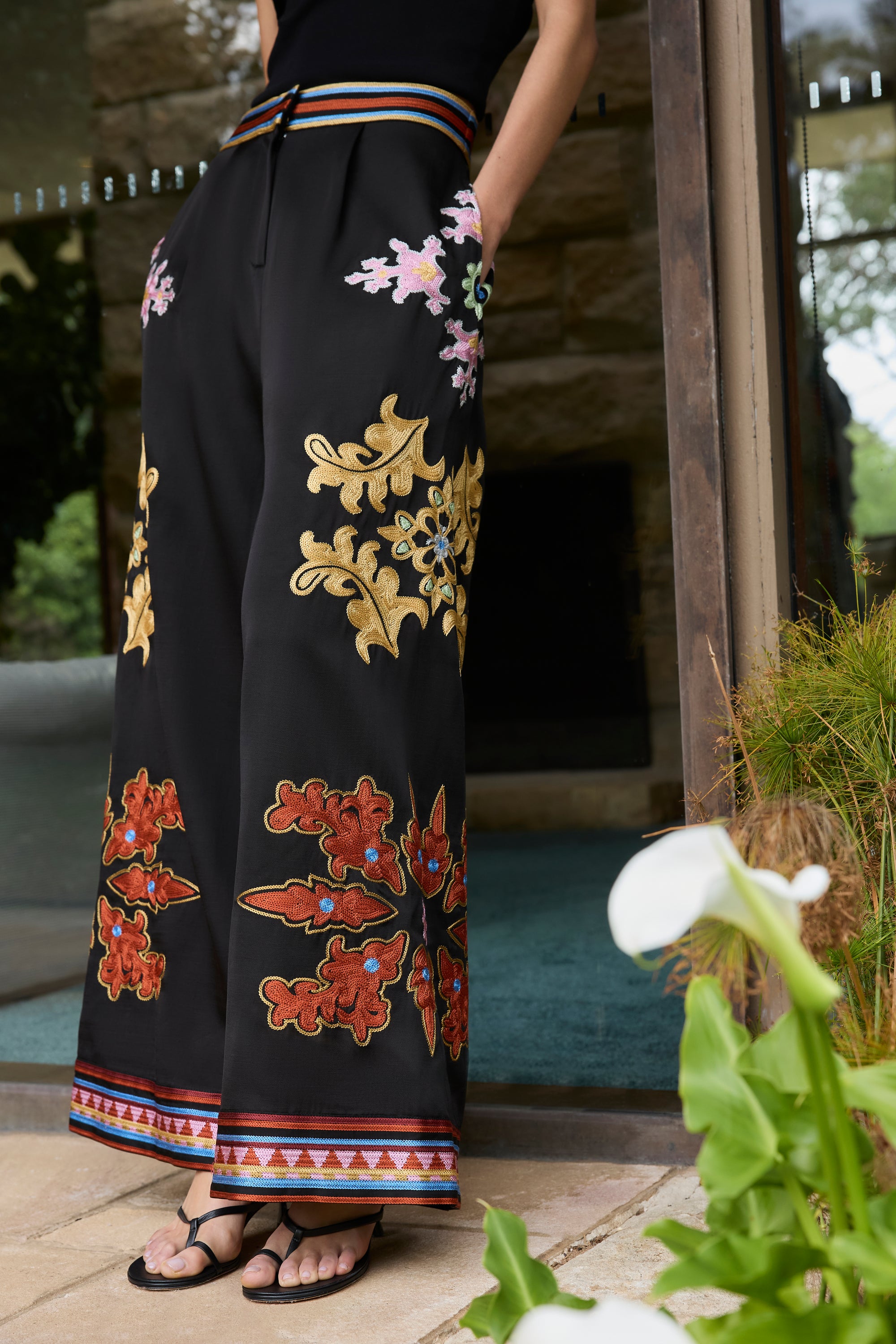 MOONLIT WIDE HEM PANT