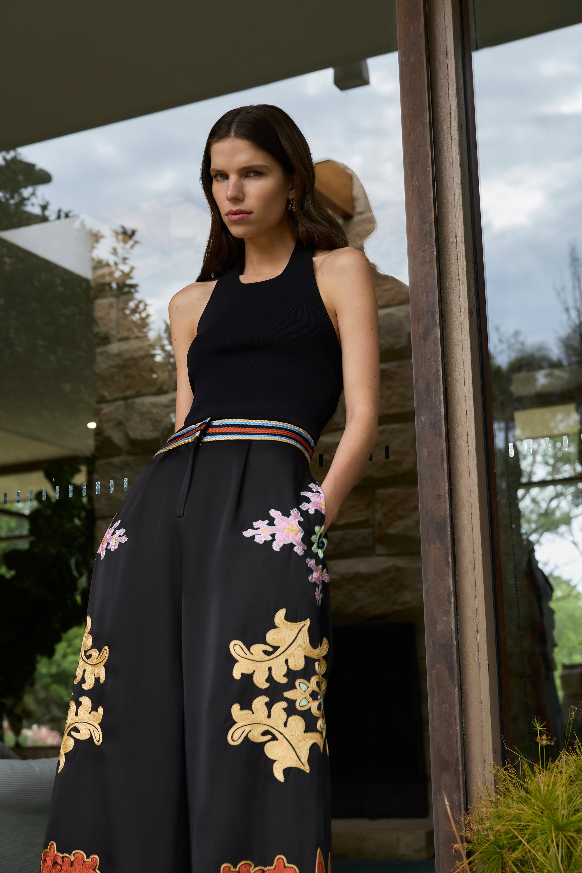 MOONLIT WIDE HEM PANT