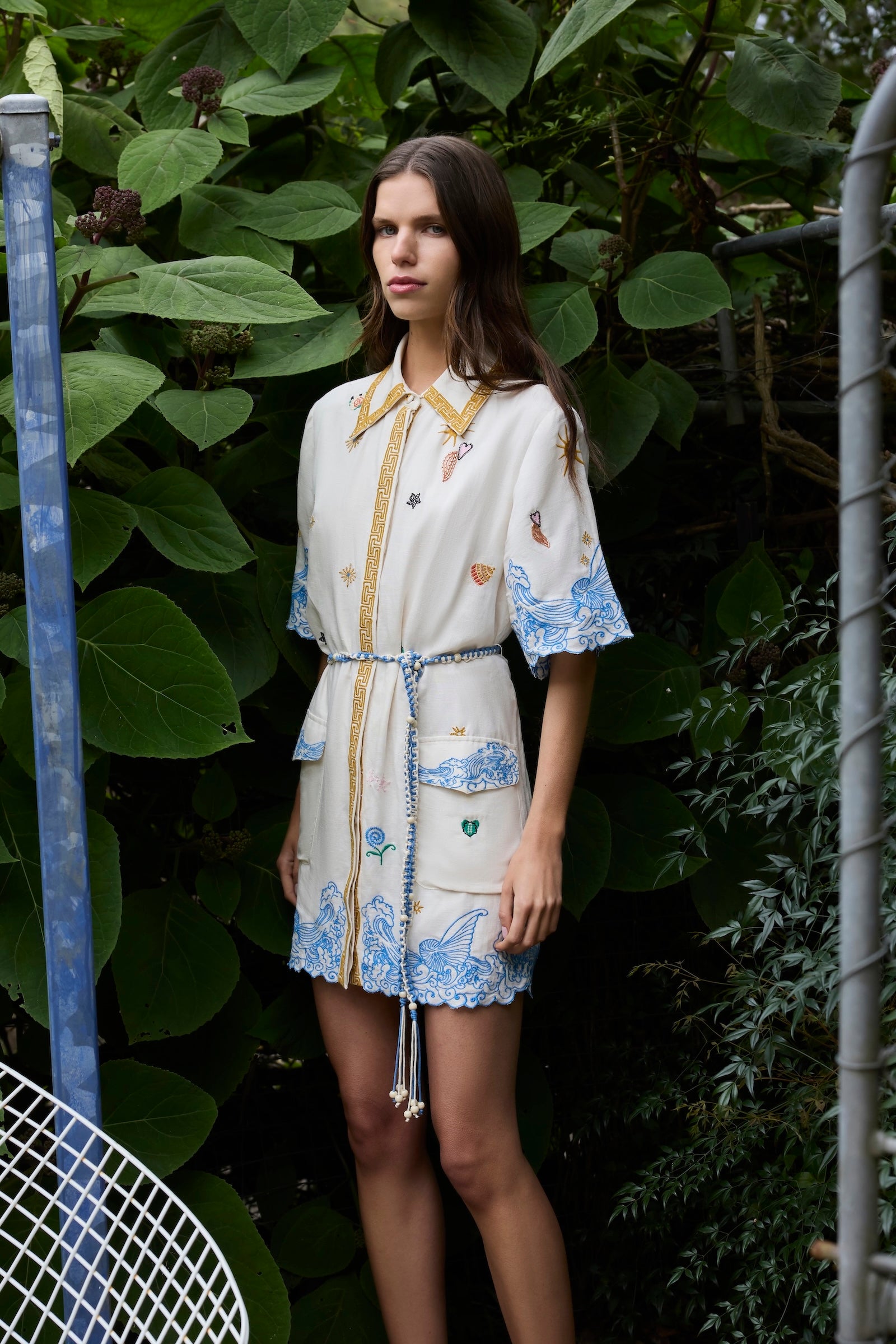 PIPELINE SHIRT DRESS WITH YOKE