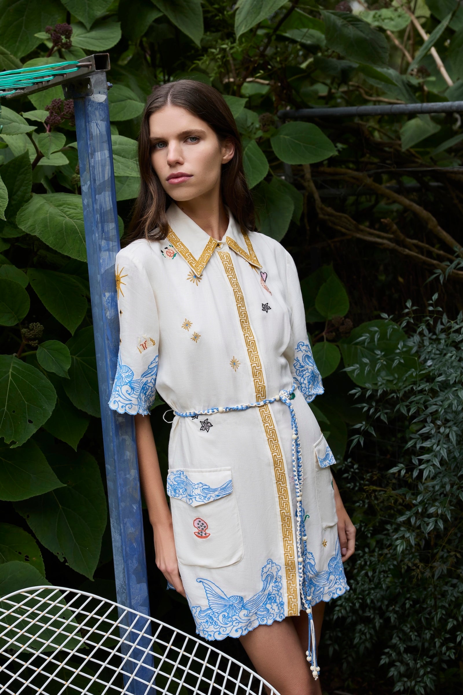 PIPELINE SHIRT DRESS WITH YOKE