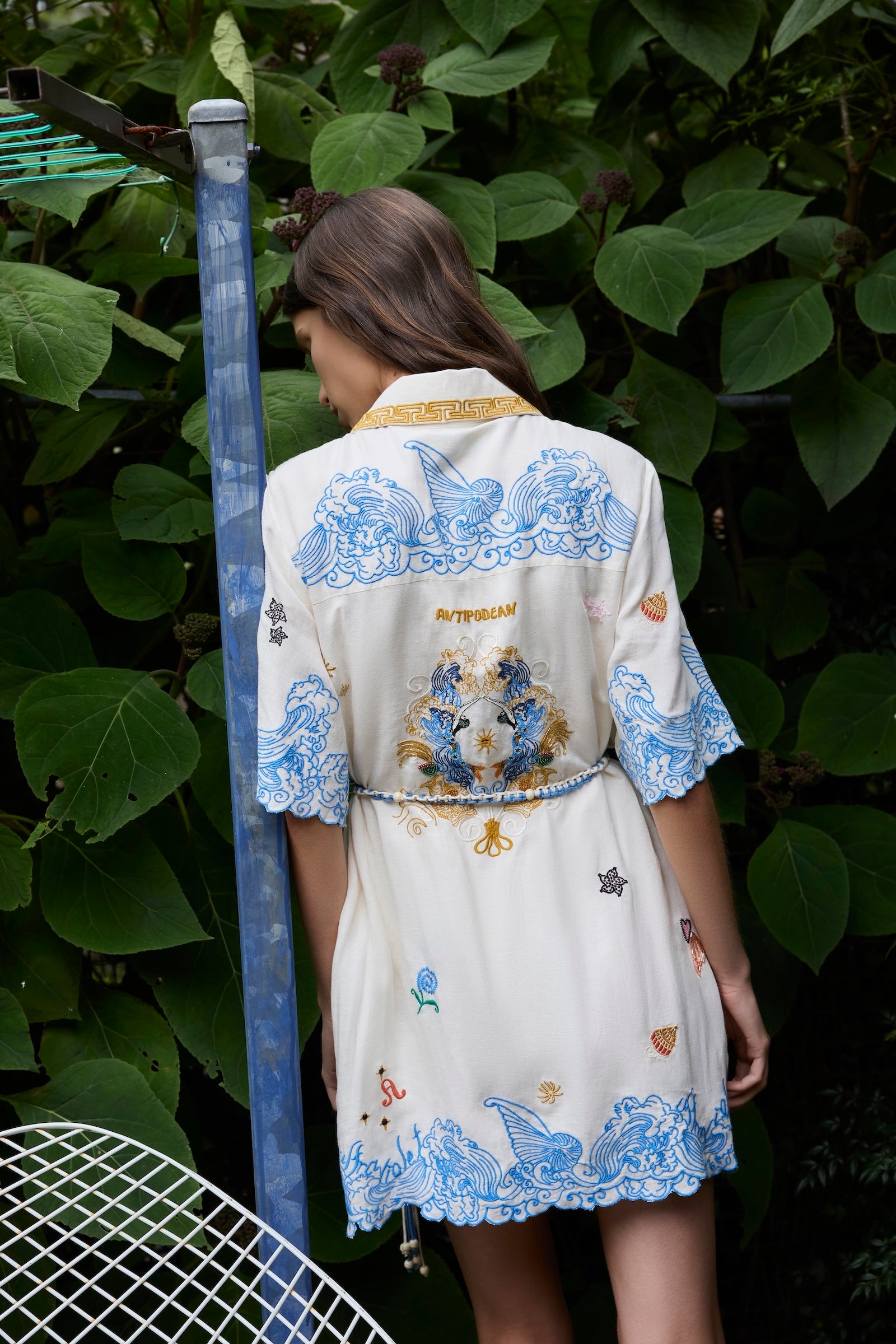 PIPELINE SHIRT DRESS WITH YOKE