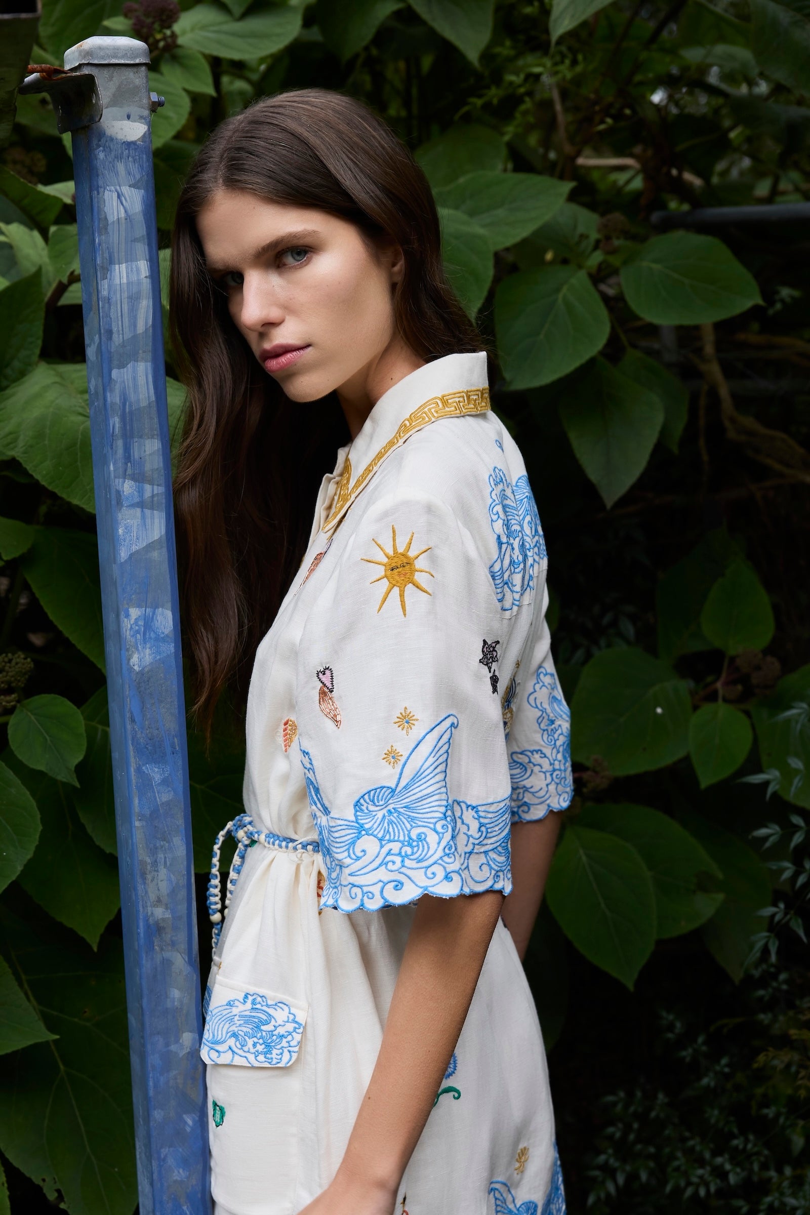 PIPELINE SHIRT DRESS WITH YOKE