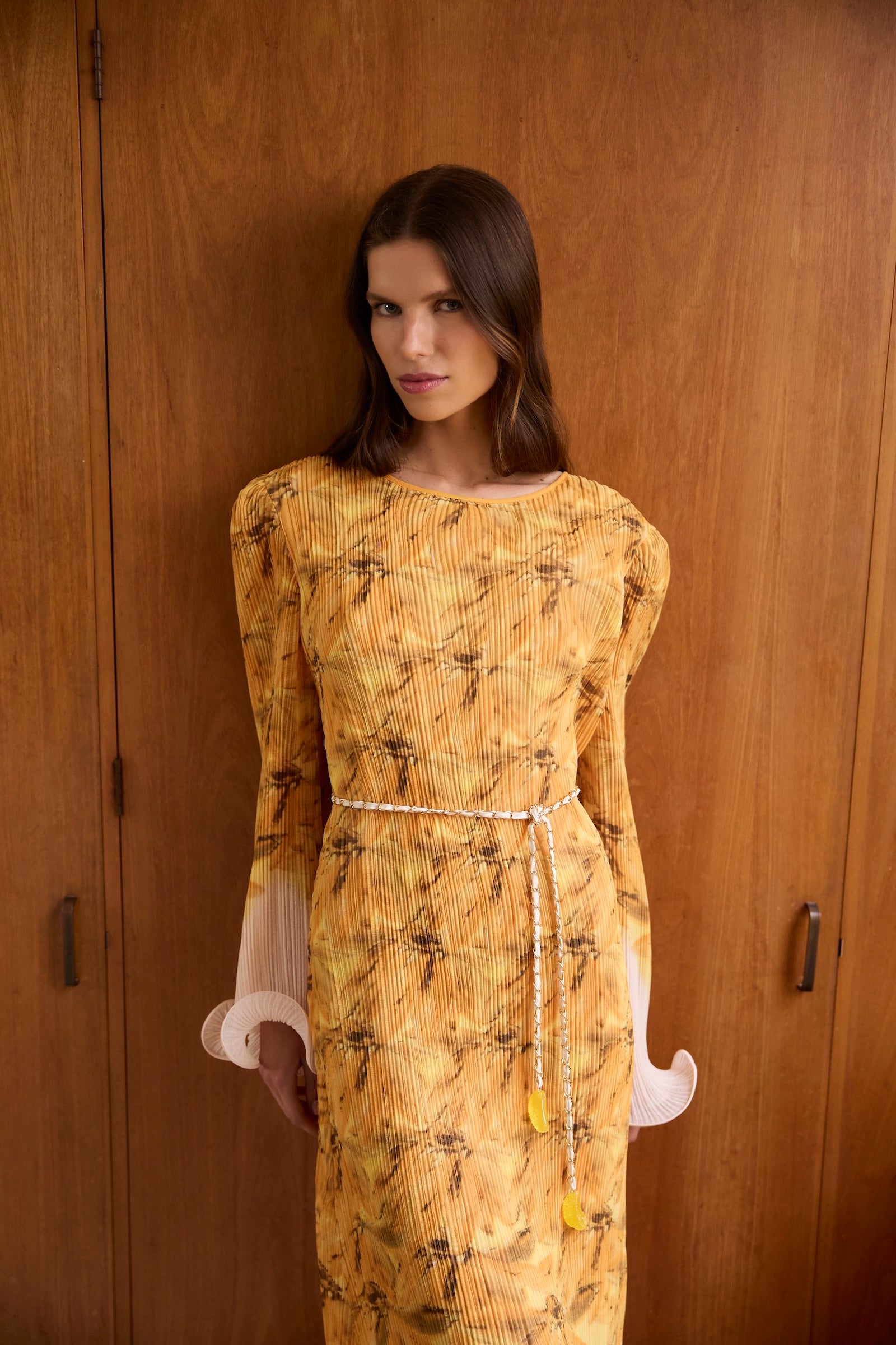 BATHERS FLUTED PLEAT MAXI DRESS