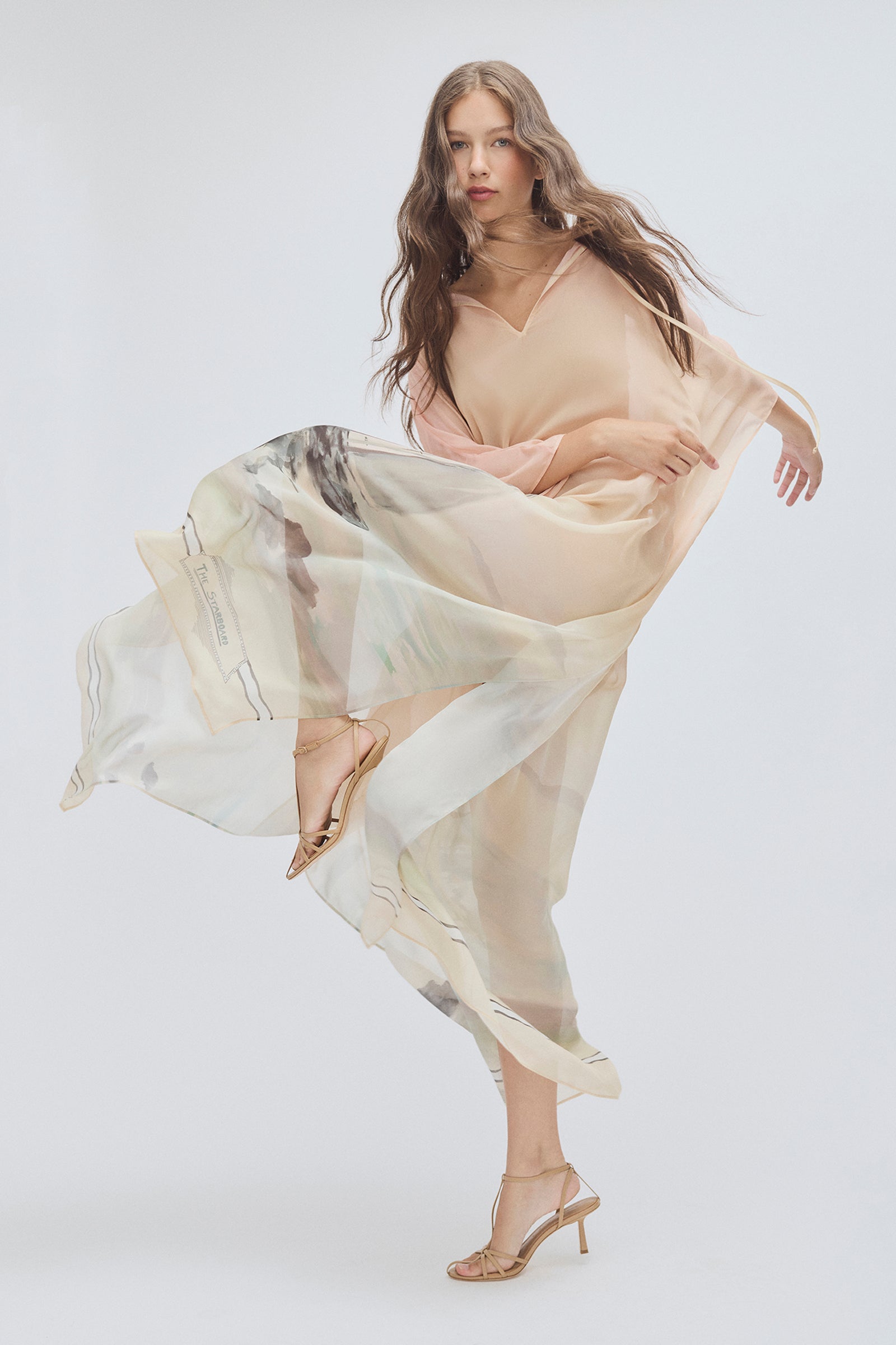 DEEP WATER REVERSIBLE KAFTAN GOWN