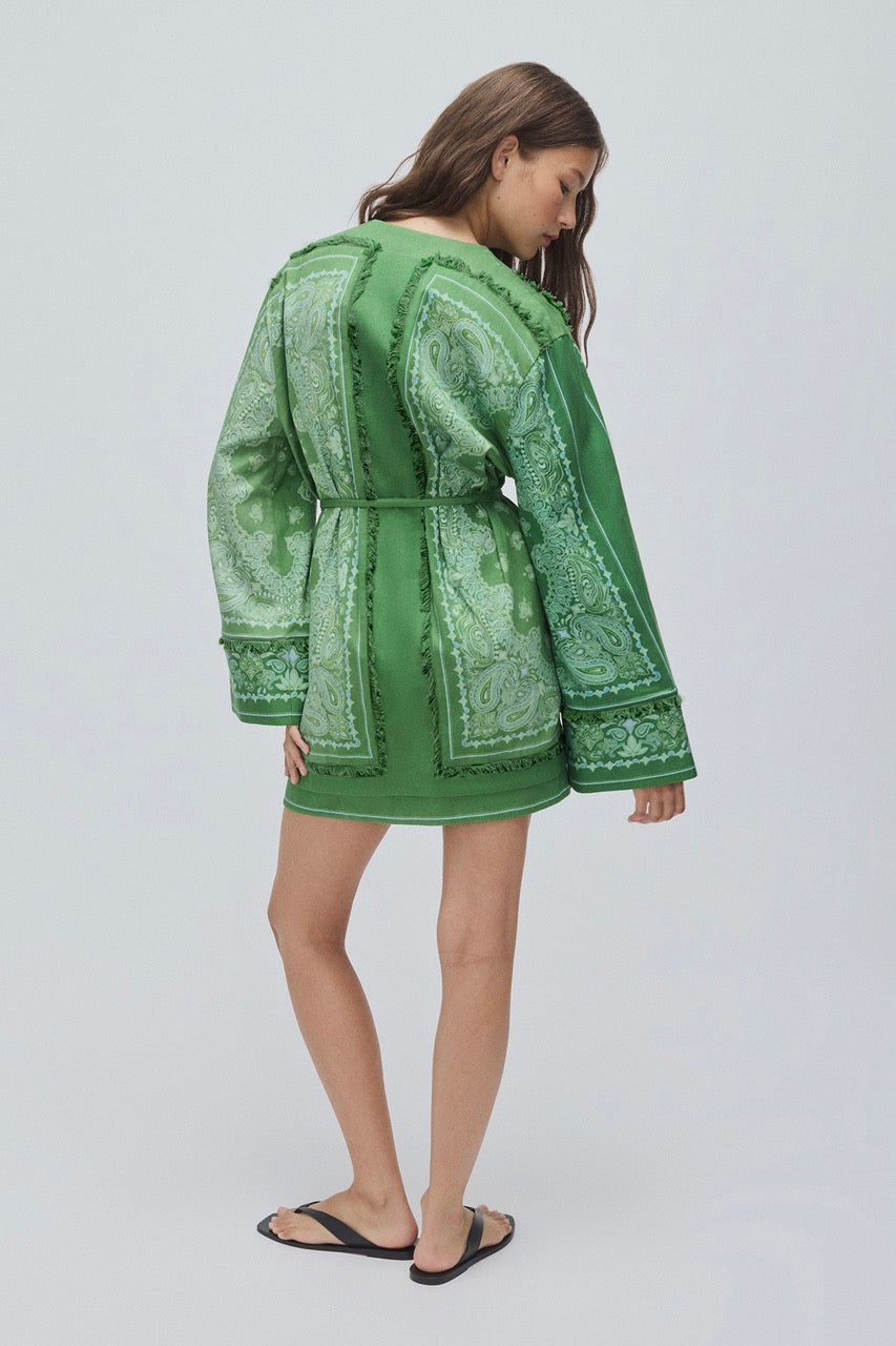 MIRAGE RELAXED MINI ROBE DRESS