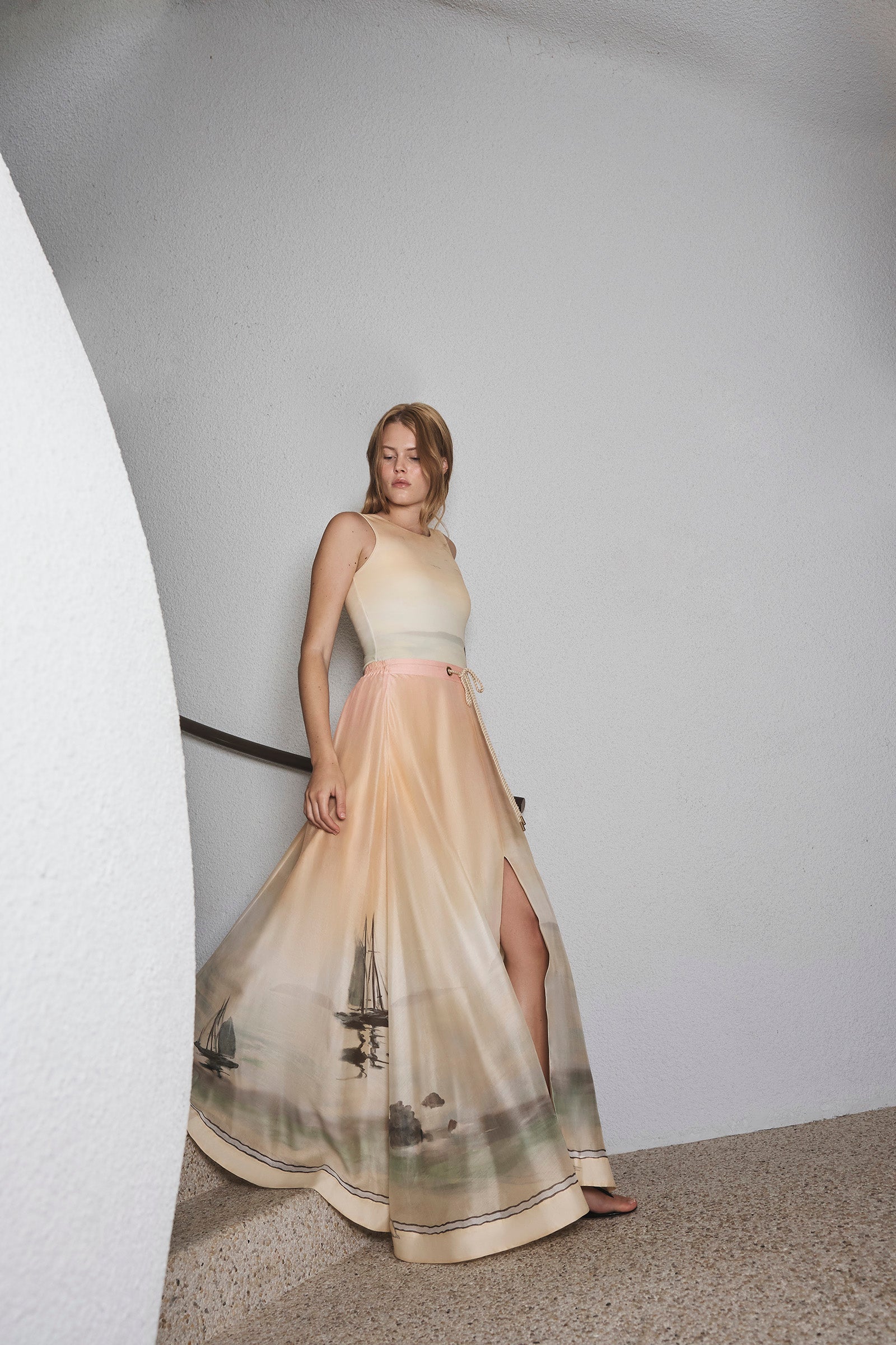 DEEP WATER PARACHUTE MAXI SKIRT