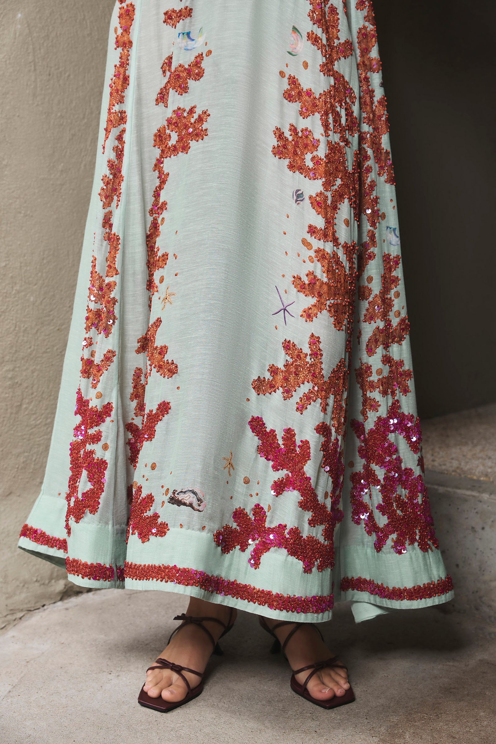 OCEANS APART DEEP-V GOWN
