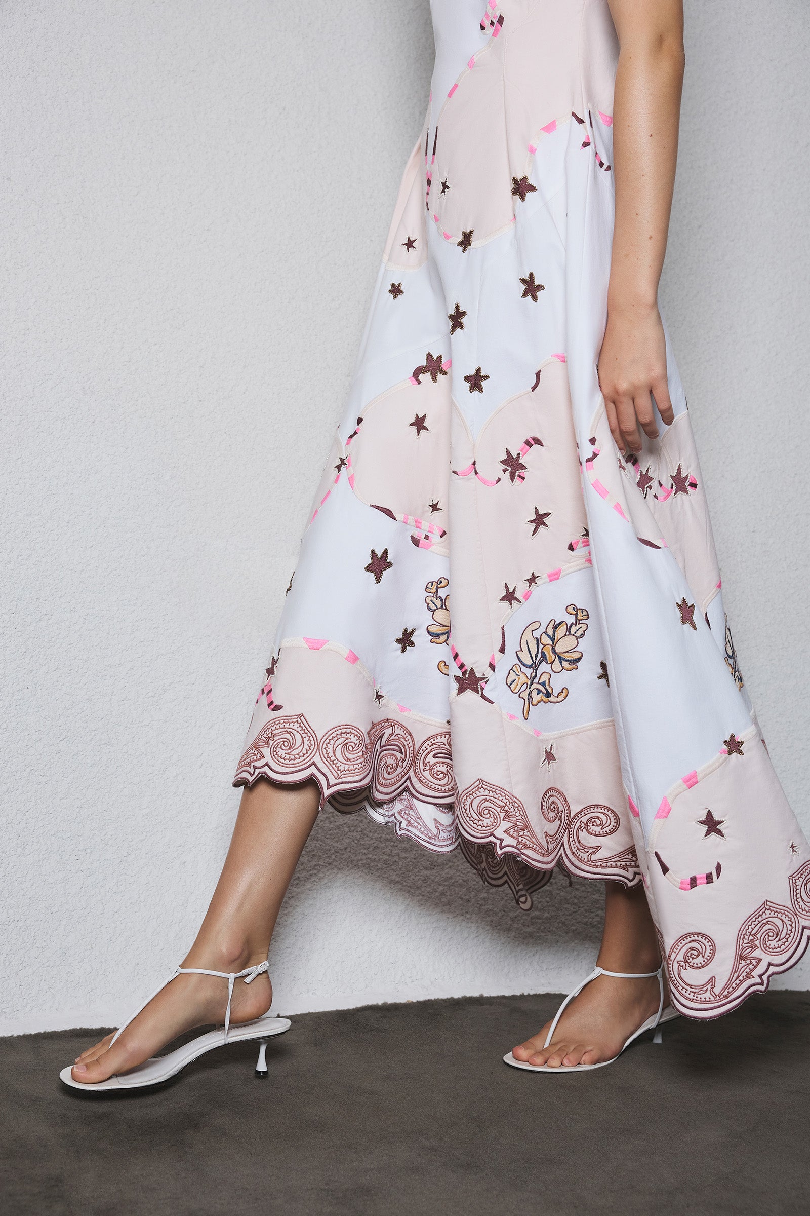 TAKE IT EASY ASYMMETRICAL FLARE DRESS