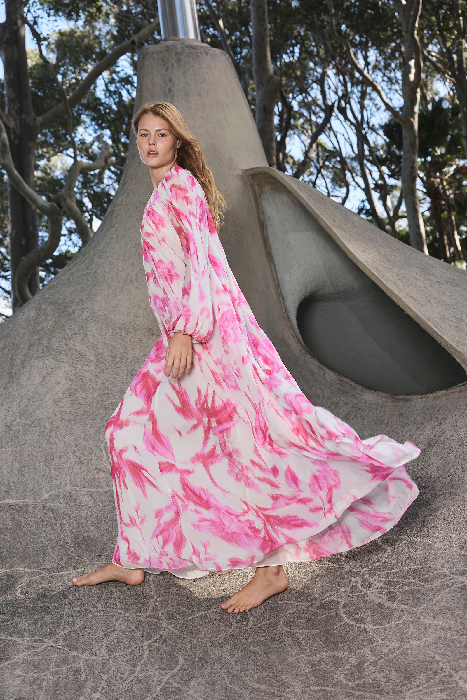 GLASSHOUSE BILLOW SLEEVE GOWN