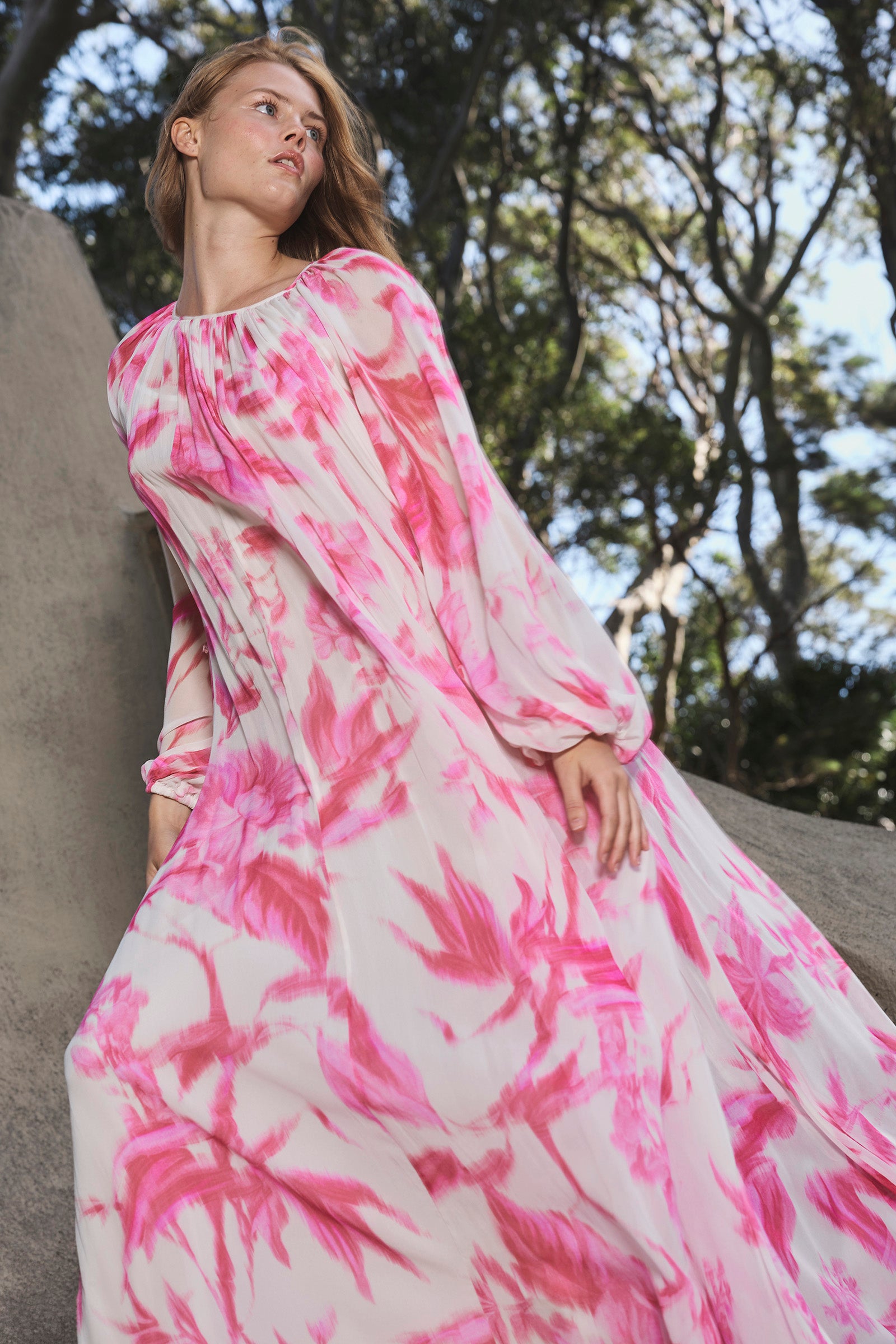 GLASSHOUSE BILLOW SLEEVE GOWN