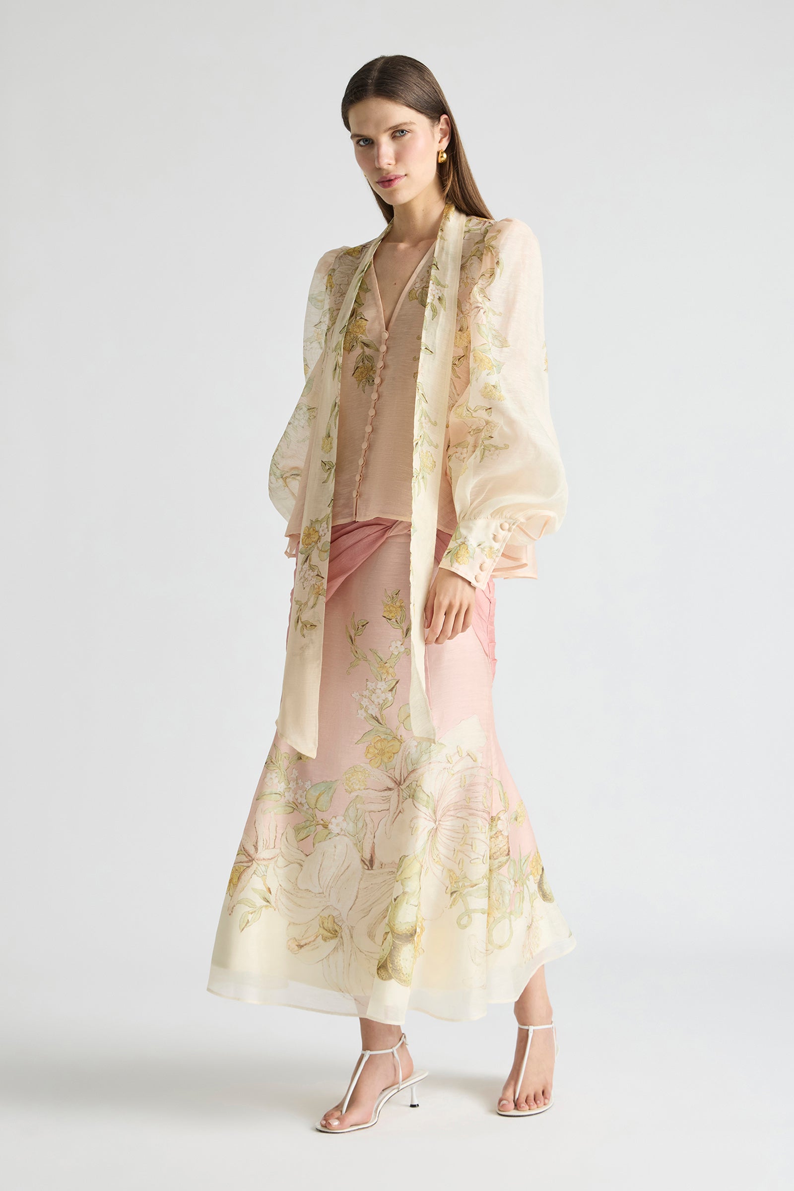 VOILA NECK TIE BILLOW BLOUSE