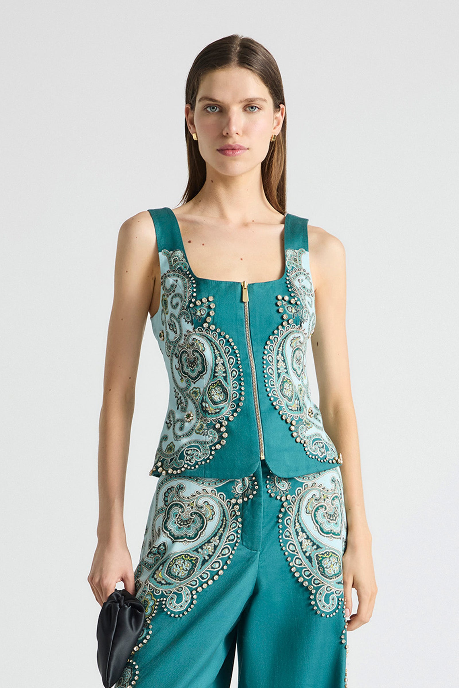 PRISM BODICE TOP WITH ZIP