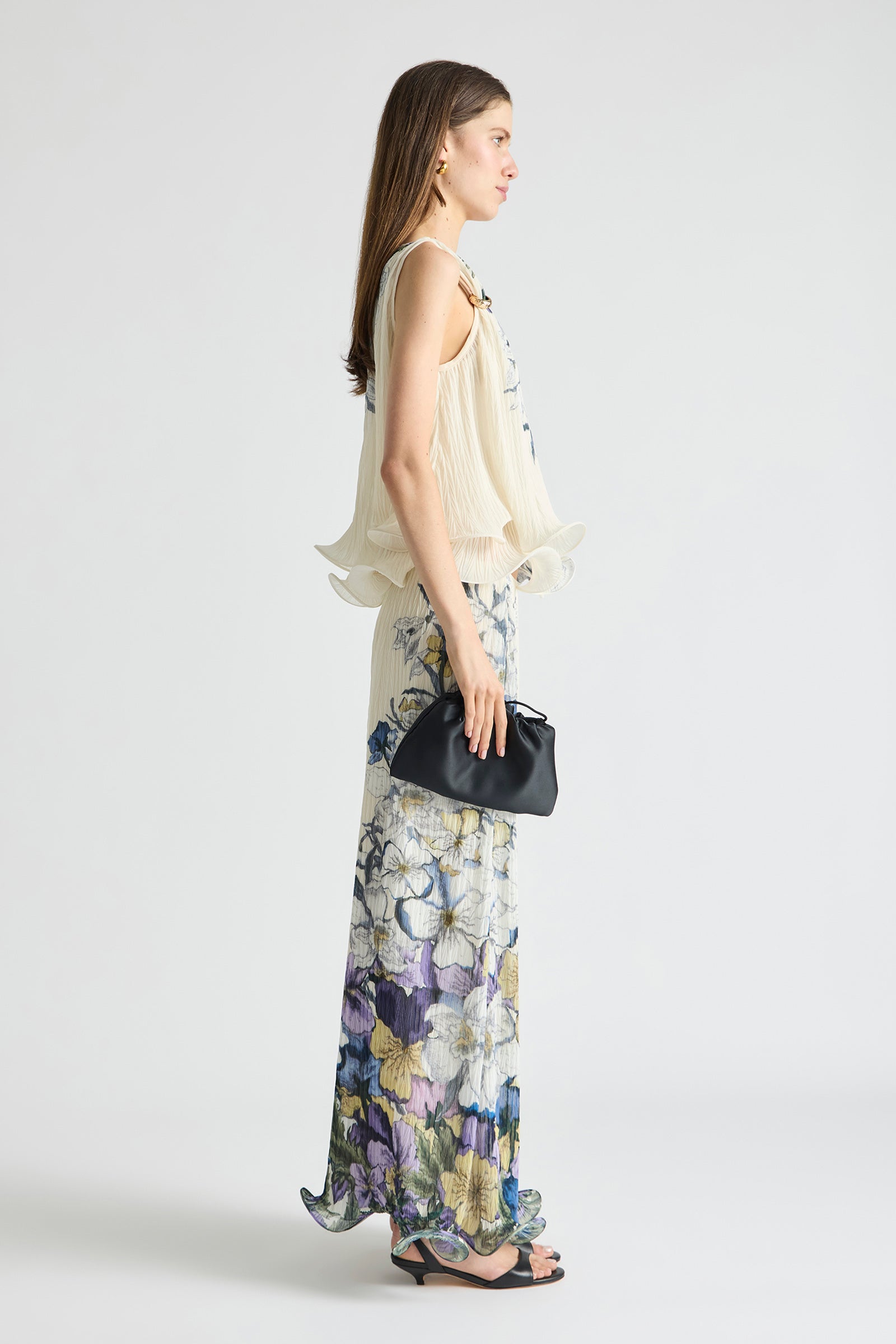 SOLUNA PLEATED FLUTE CAMI