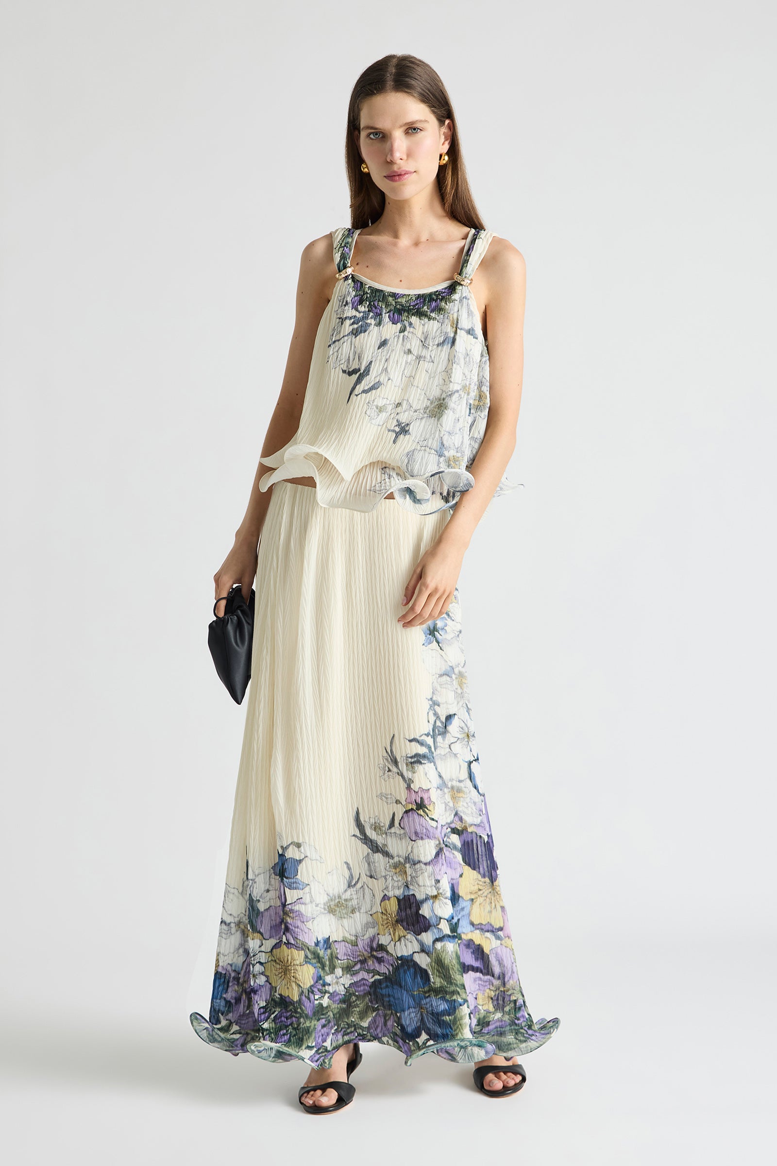SOLUNA PLEATED FLUTE CAMI