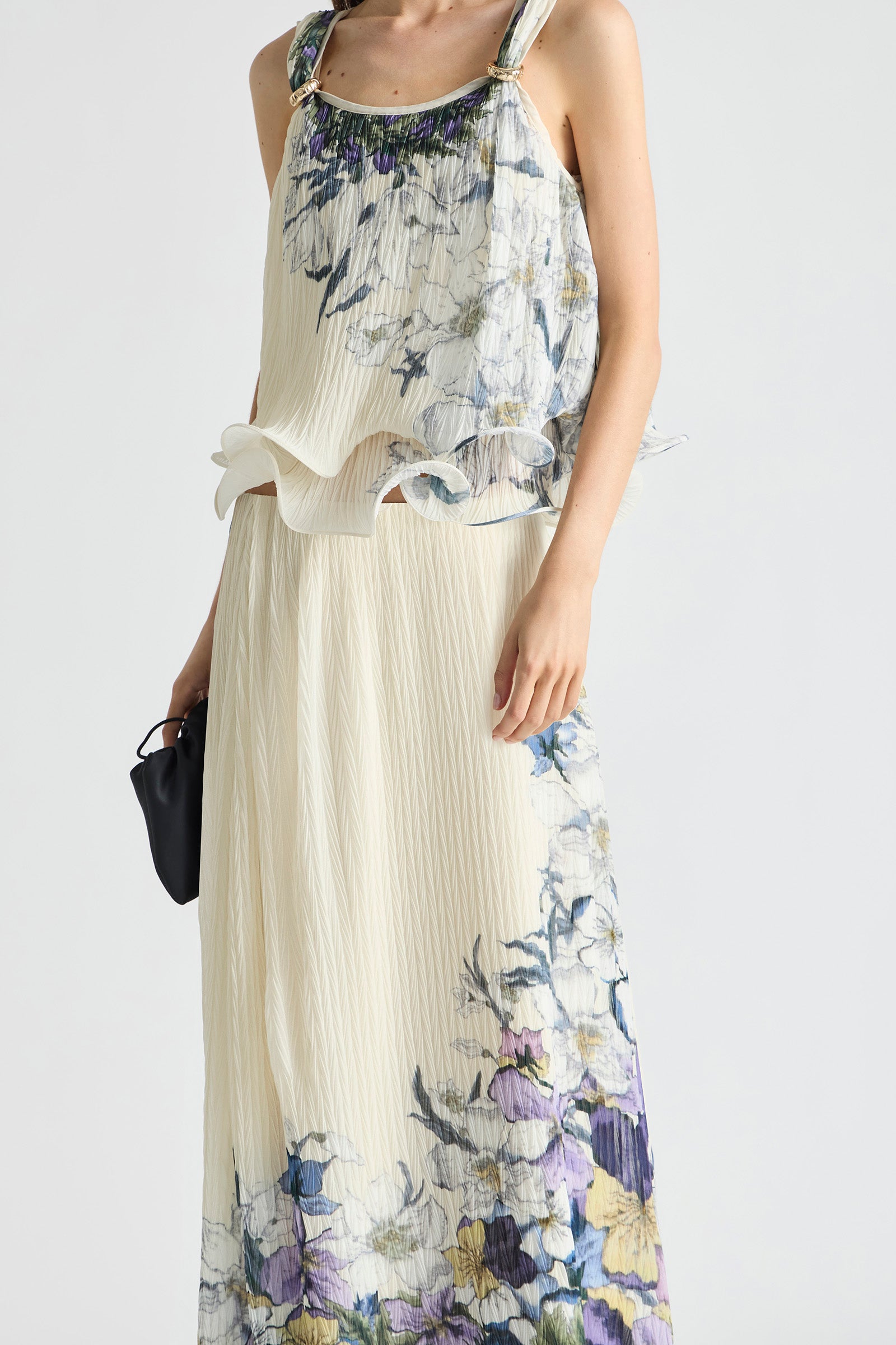 SOLUNA PLEATED FLUTE CAMI
