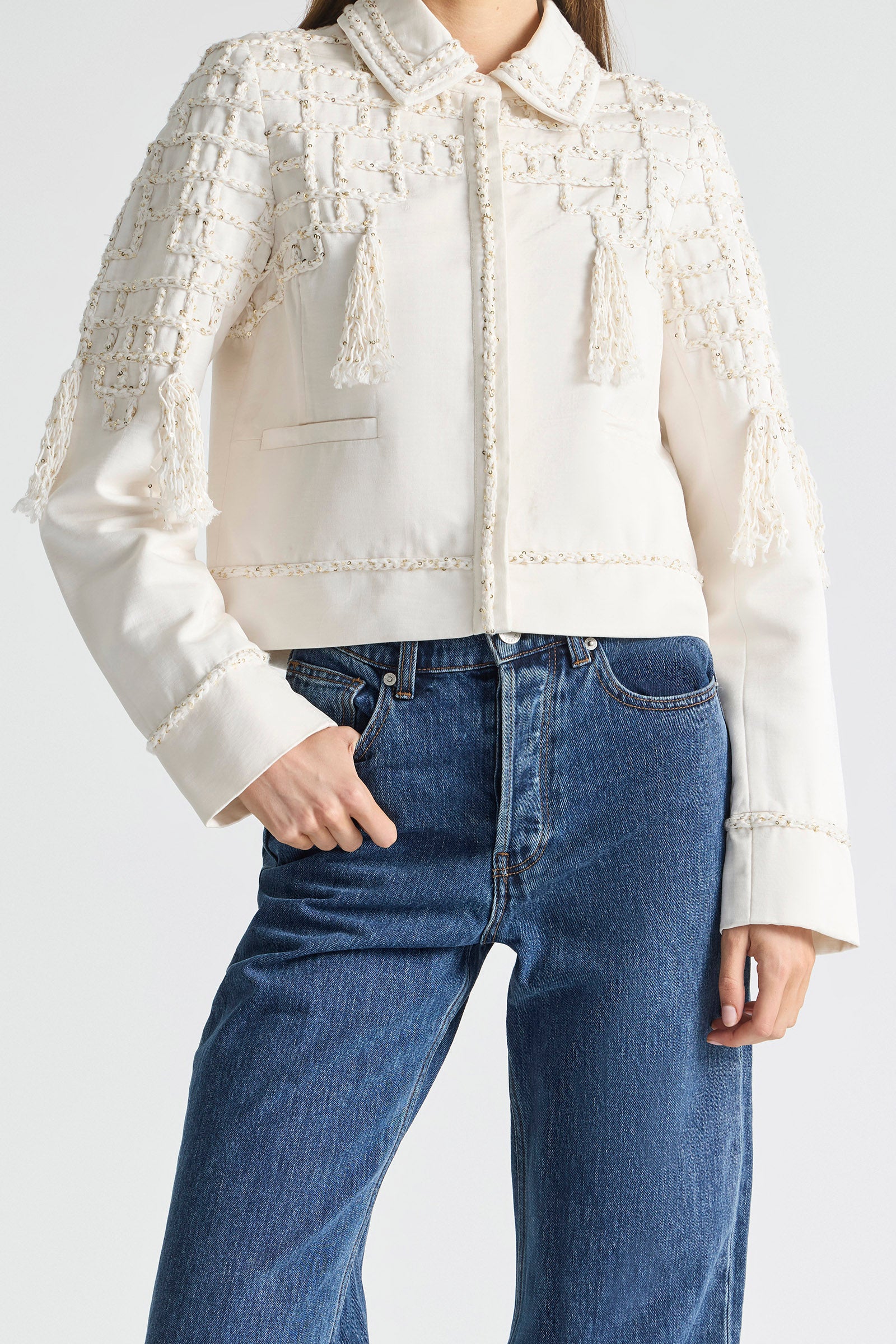 HEROES LONG CROPPED JACKET