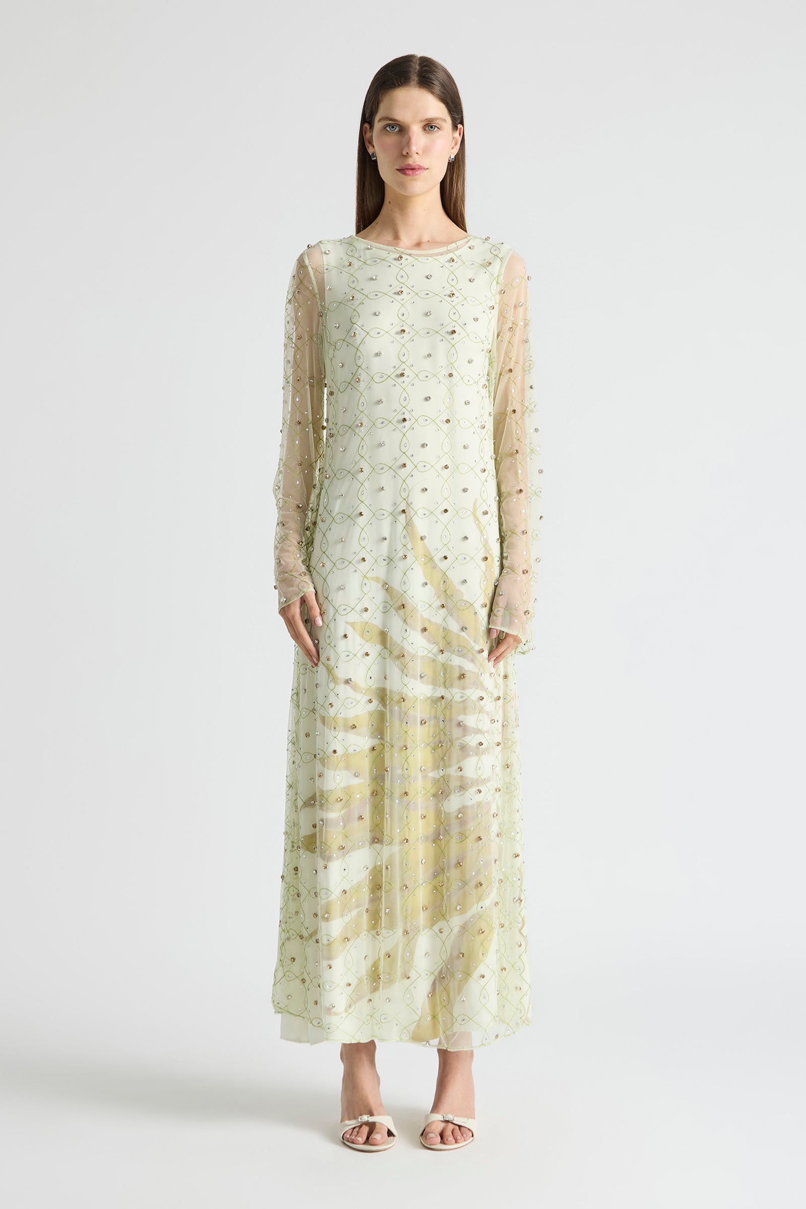 FREEFALL NETTED OVERLAY GOWN