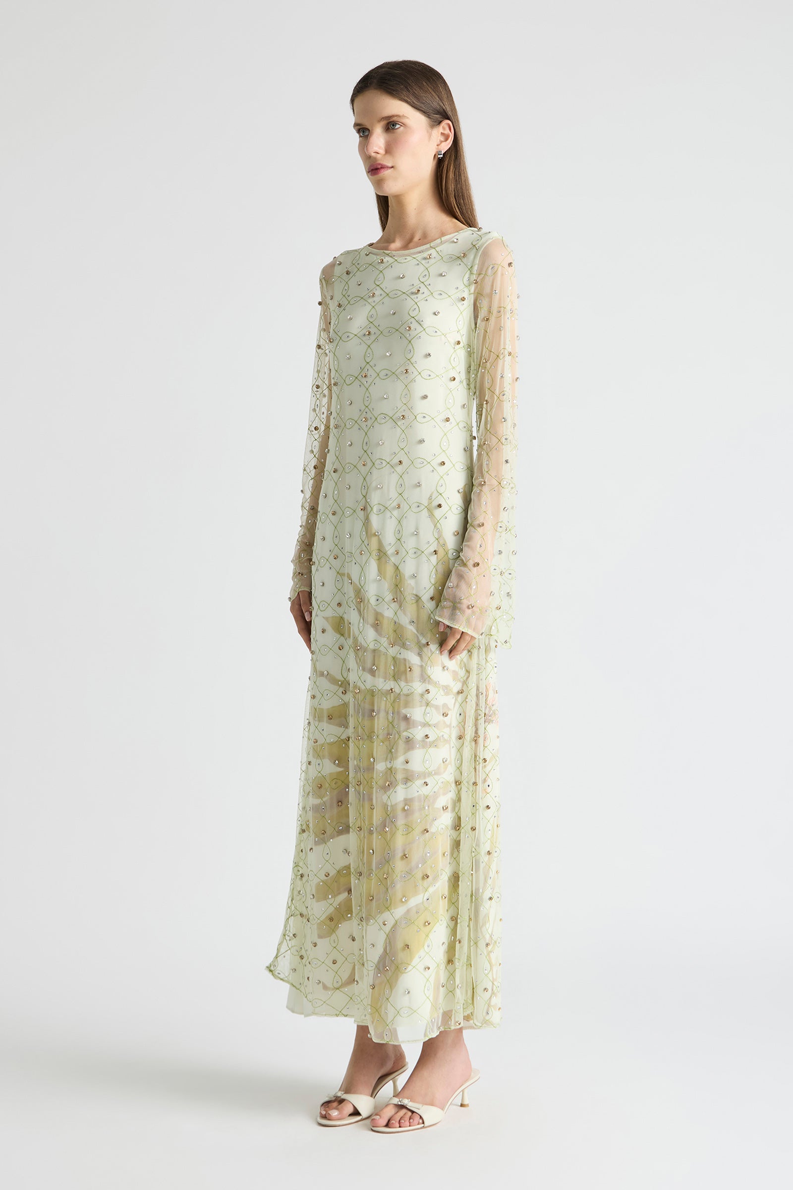 FREEFALL NETTED OVERLAY GOWN